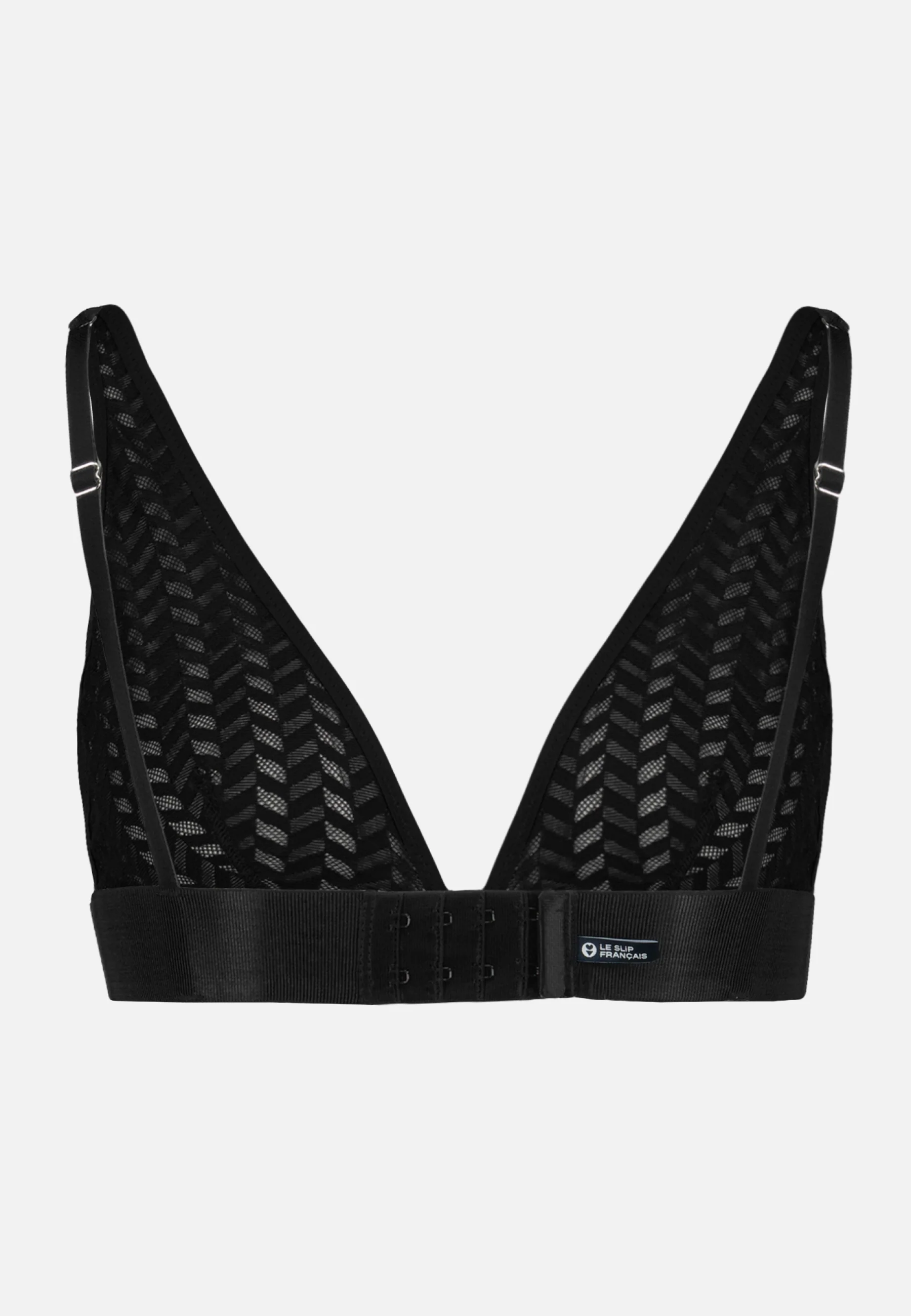 Soutien-gorge triangle sans armature noir en dentelle - Agathe Noir - Image 5