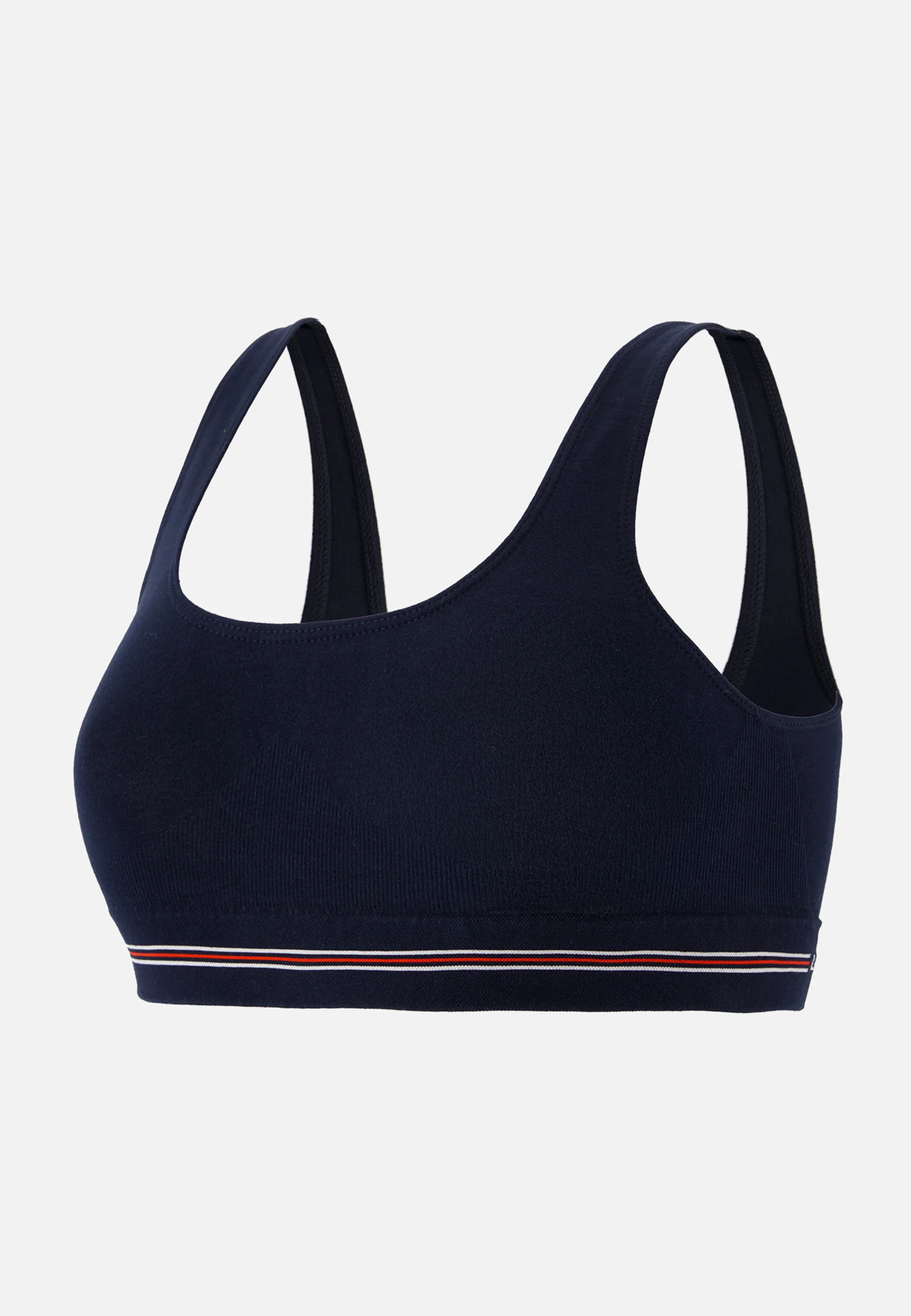 Brassière bleu marine sans couture en coton - Anais Marine Lsf - Image 5