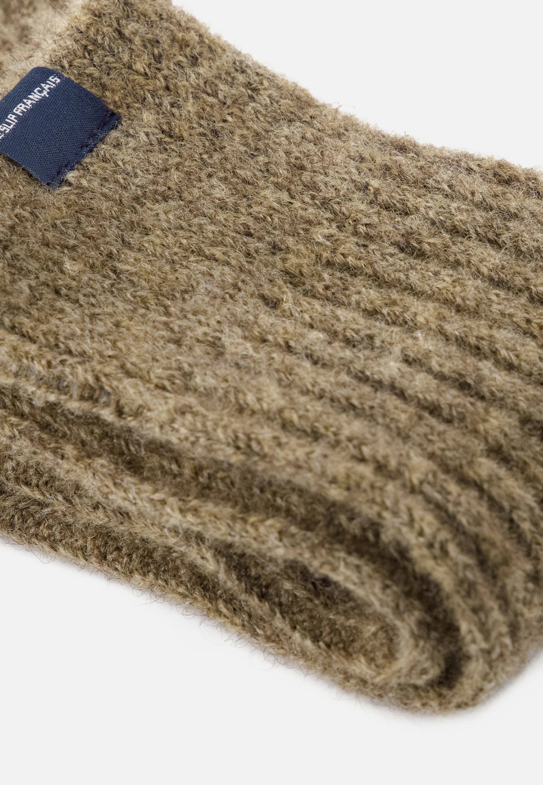Chaussettes mi-hautes camel avec mohair - Andy Camel - Image 4