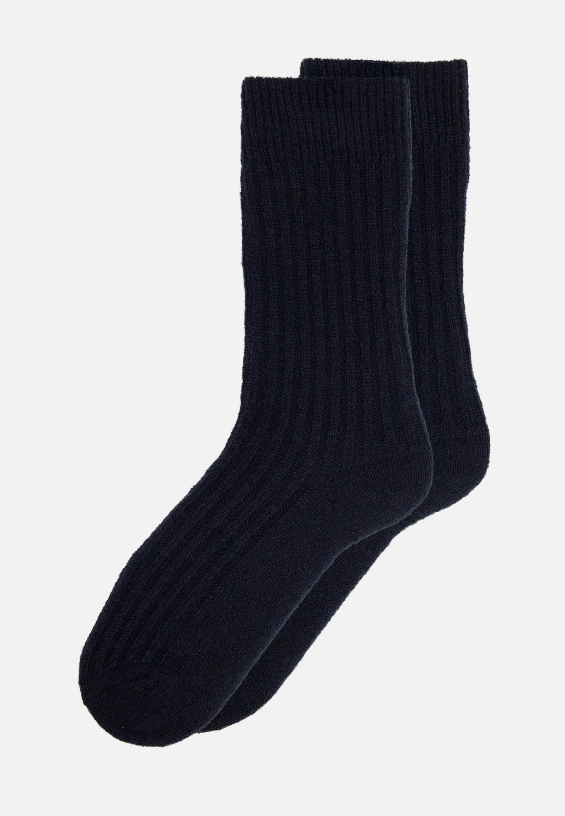 Lot de 2 chaussettes mi-hautes bleu marine et gris en mohair - Chaussettes Bleu Marine Gris - Image 3
