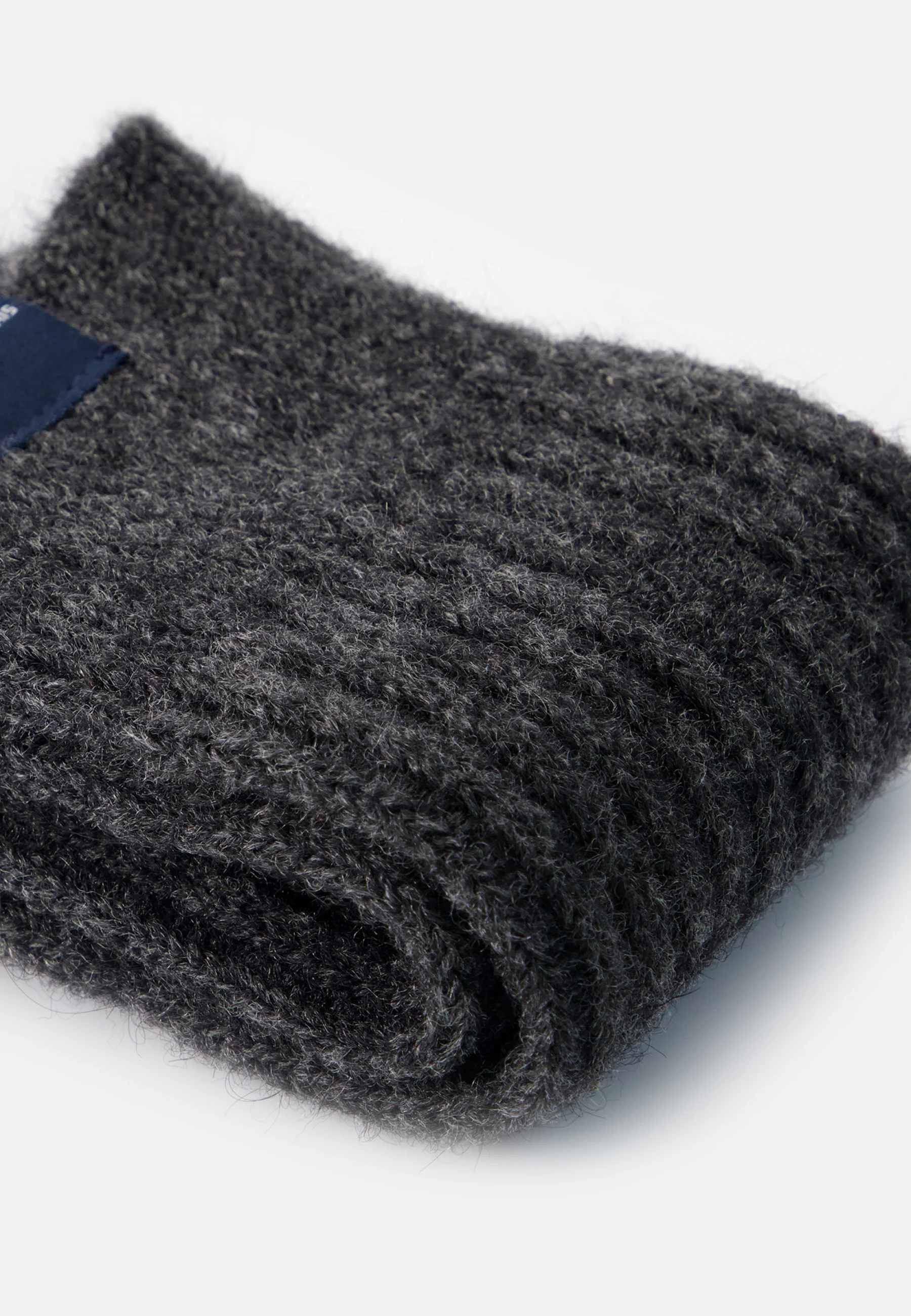 Lot de 2 chaussettes mi-hautes bleu marine et gris en mohair - Chaussettes Bleu Marine Gris - Image 7