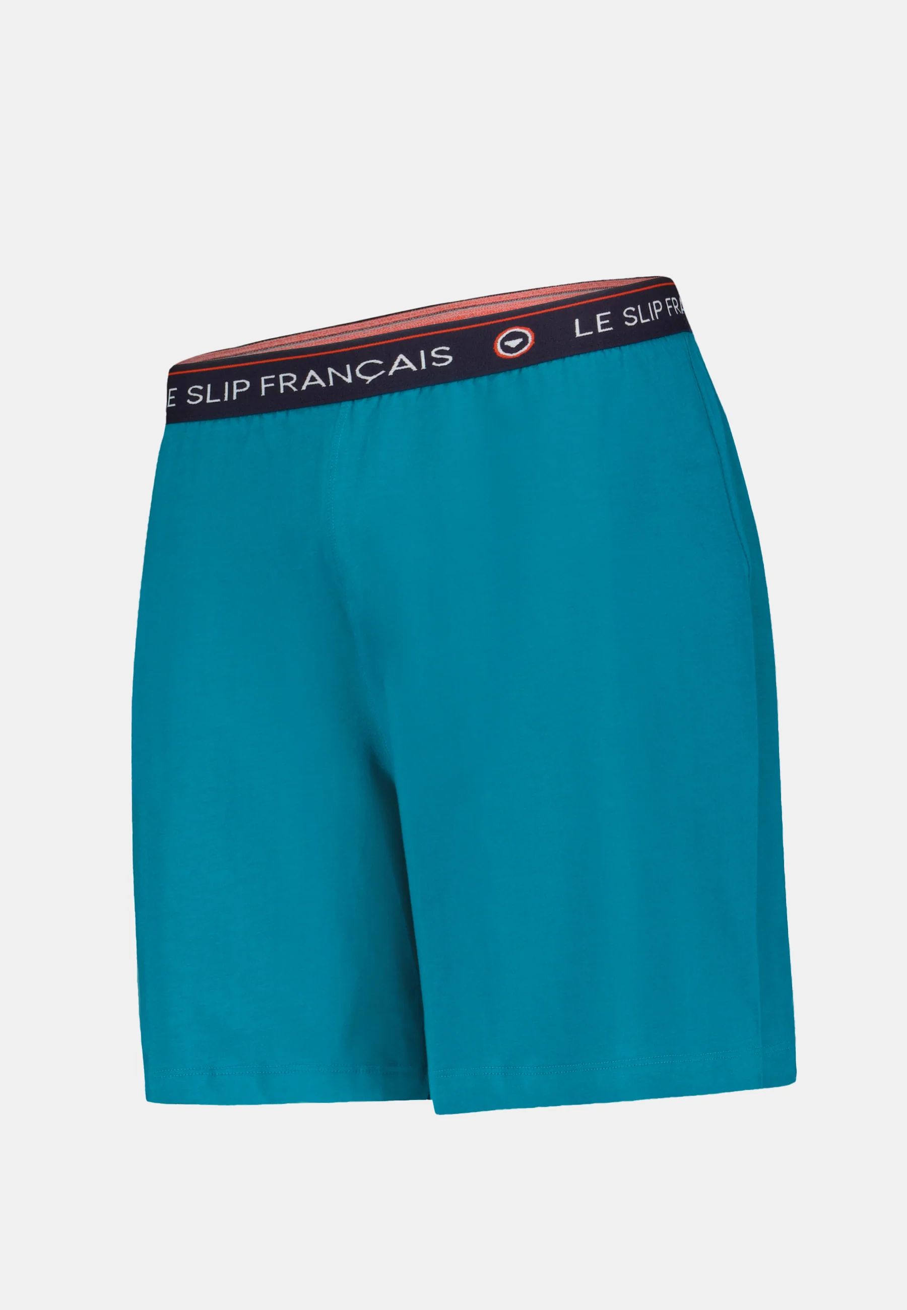 Bas de pyjama court bleu en coton - Invincible Topaz - Image 5