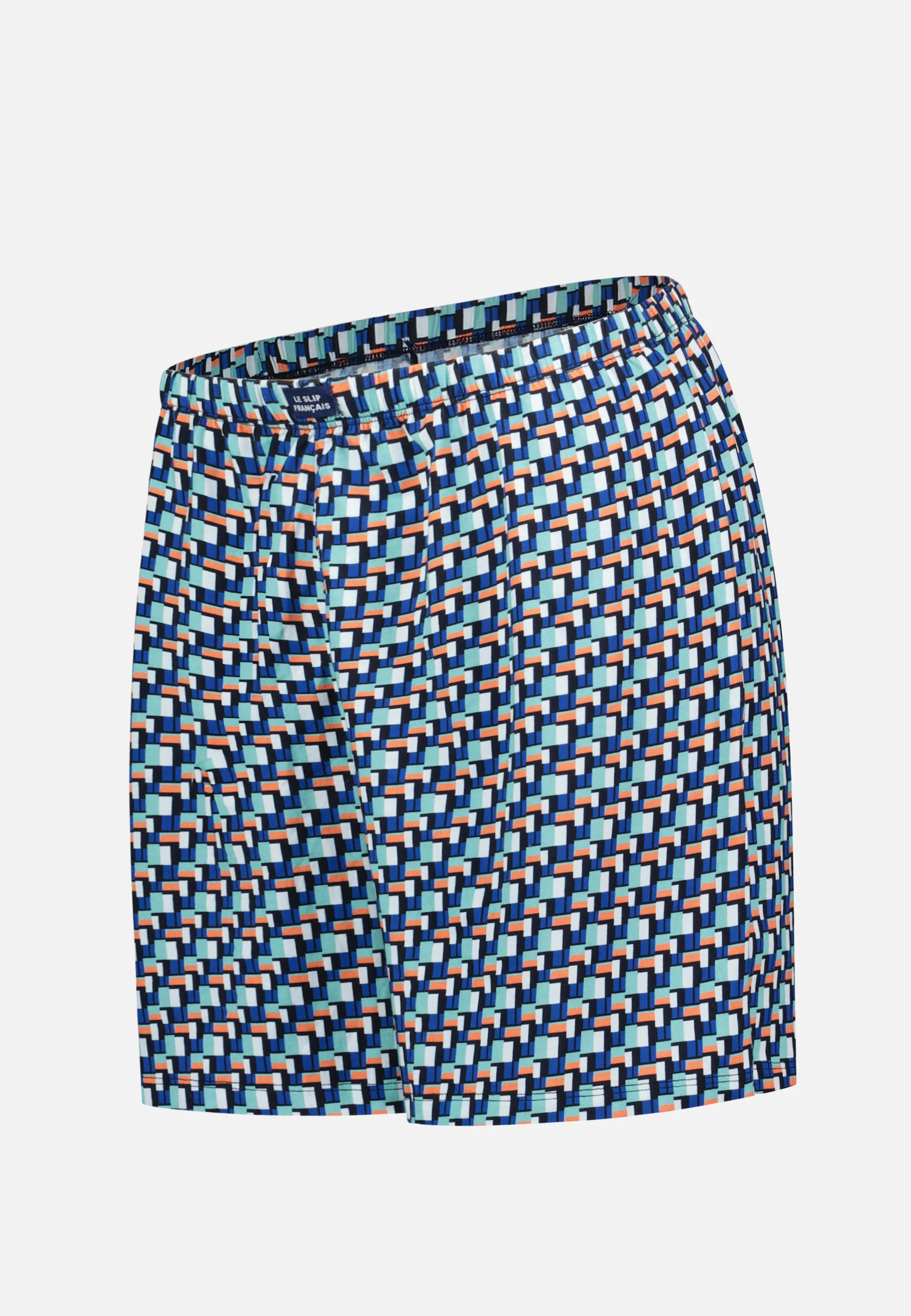 Bas de pyjama court à motif corbusier en coton - Fredy Corbusier Vert Azur - Image 5