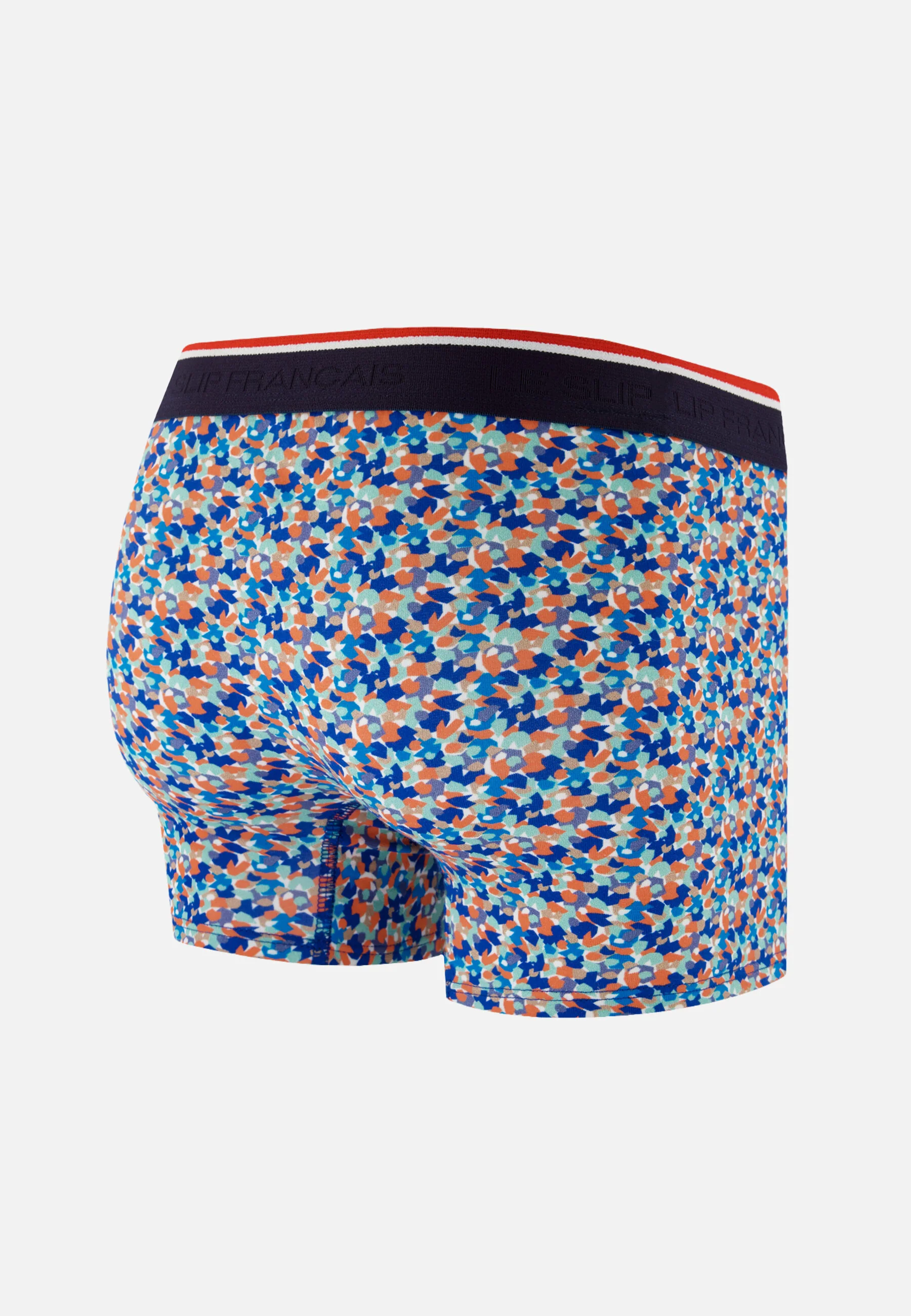Boxer bleu à motif confetti en coton - Marius Confetti Bleu Nautique - Image 6