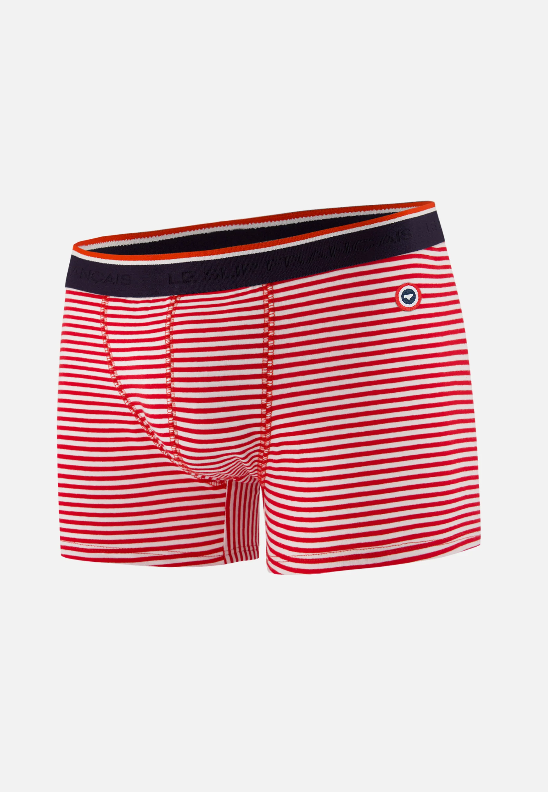 Boxer marinière rouge en coton - Marius Mariniere Rouge