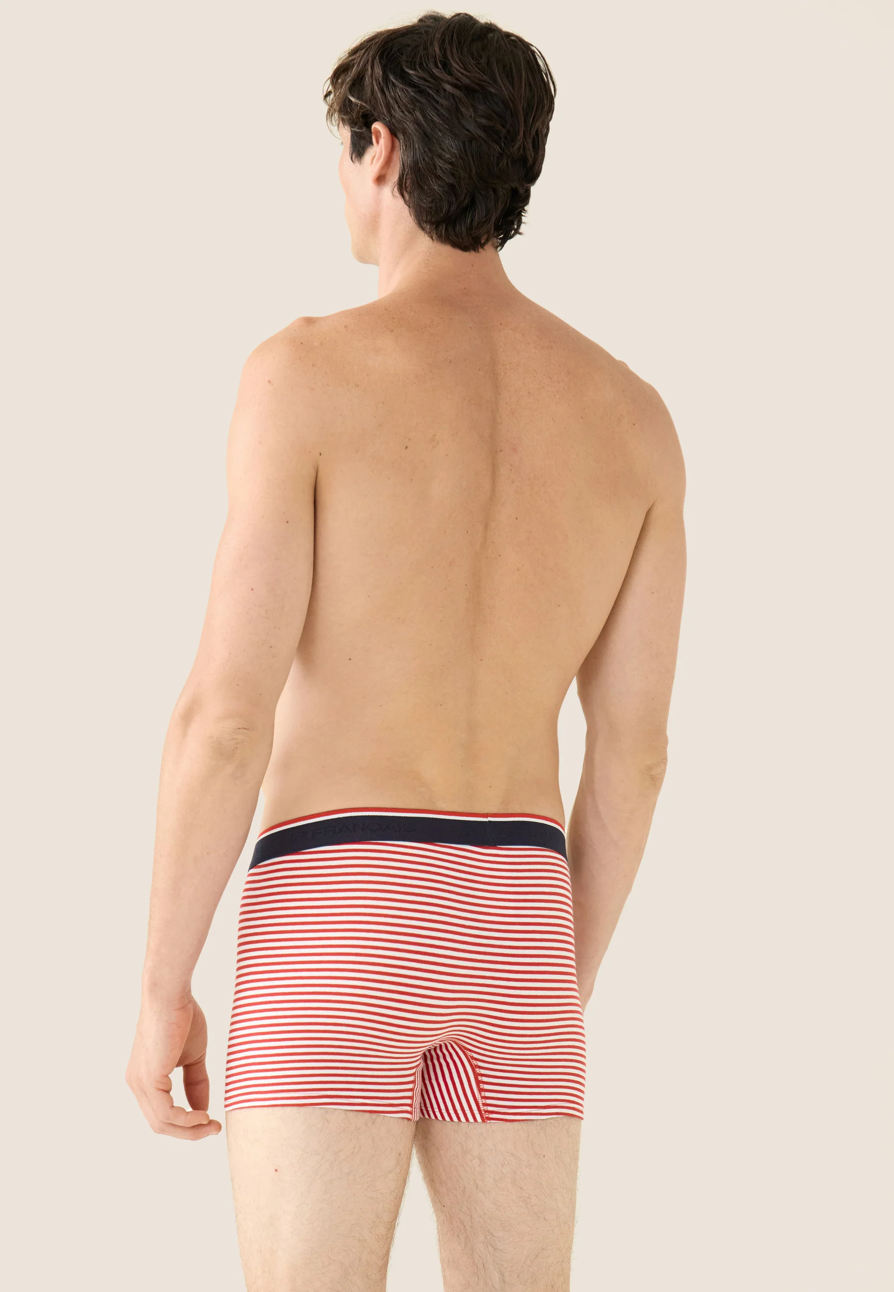 Boxer marinière rouge en coton - Marius Mariniere Rouge - Image 3