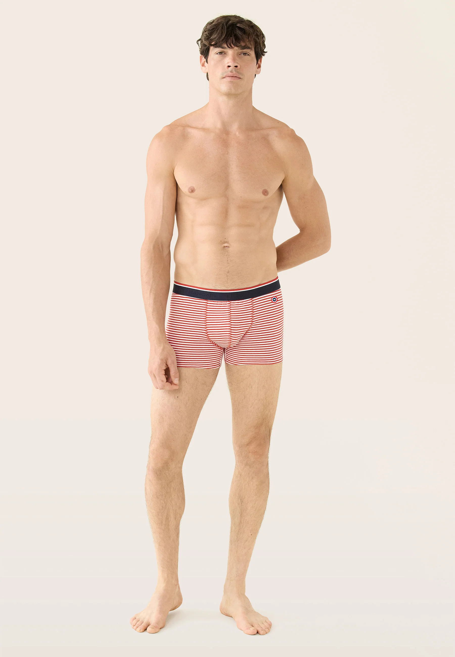Boxer marinière rouge en coton - Marius Mariniere Rouge - Image 5