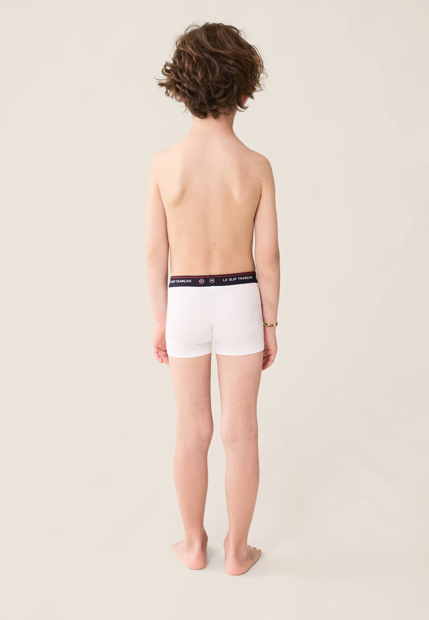 Boxer enfant blanc en coton - Petit Joseph Blanc - Image 5