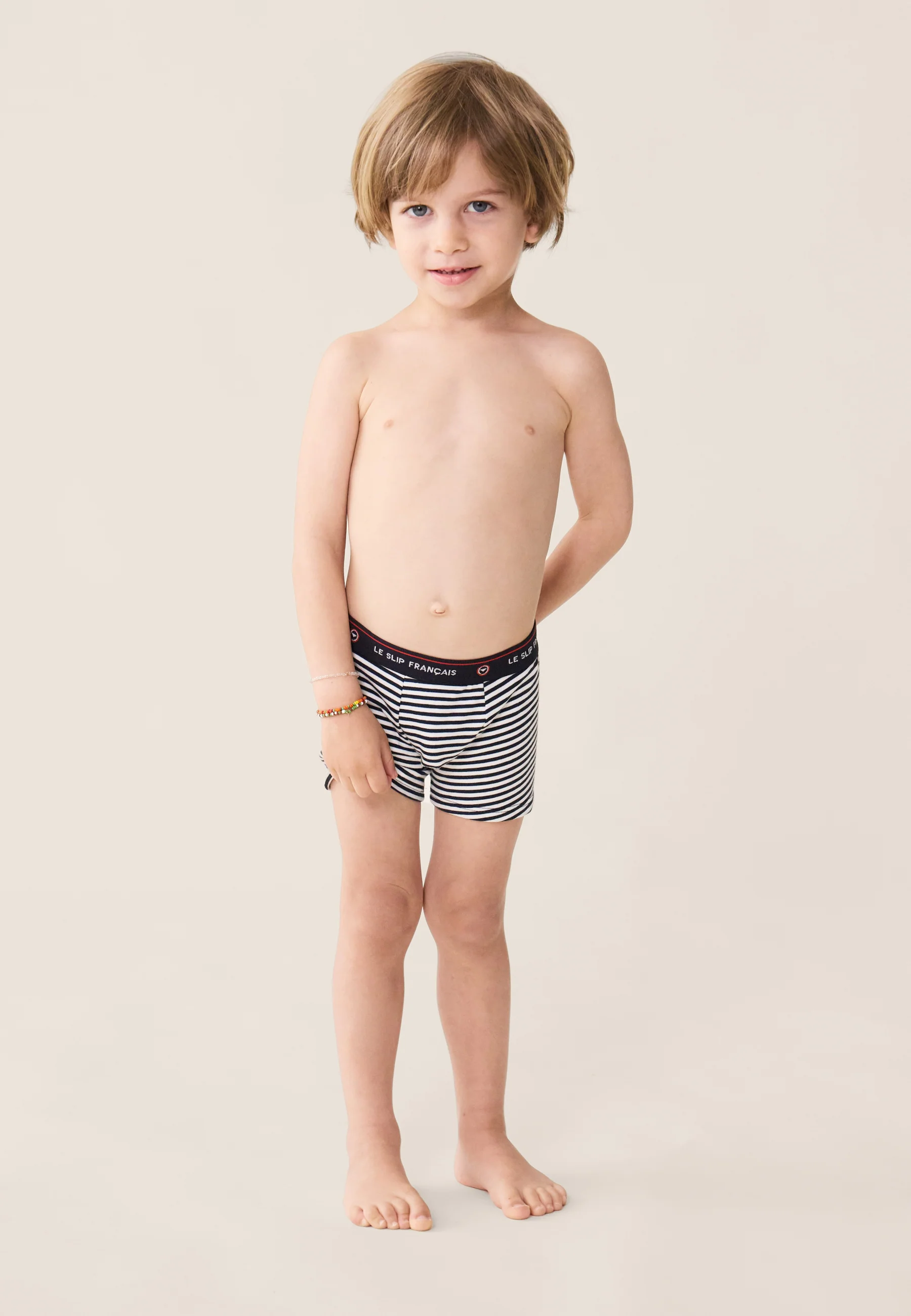 Boxer enfant marinière en coton - Petit Joseph Mariniere - Image 4