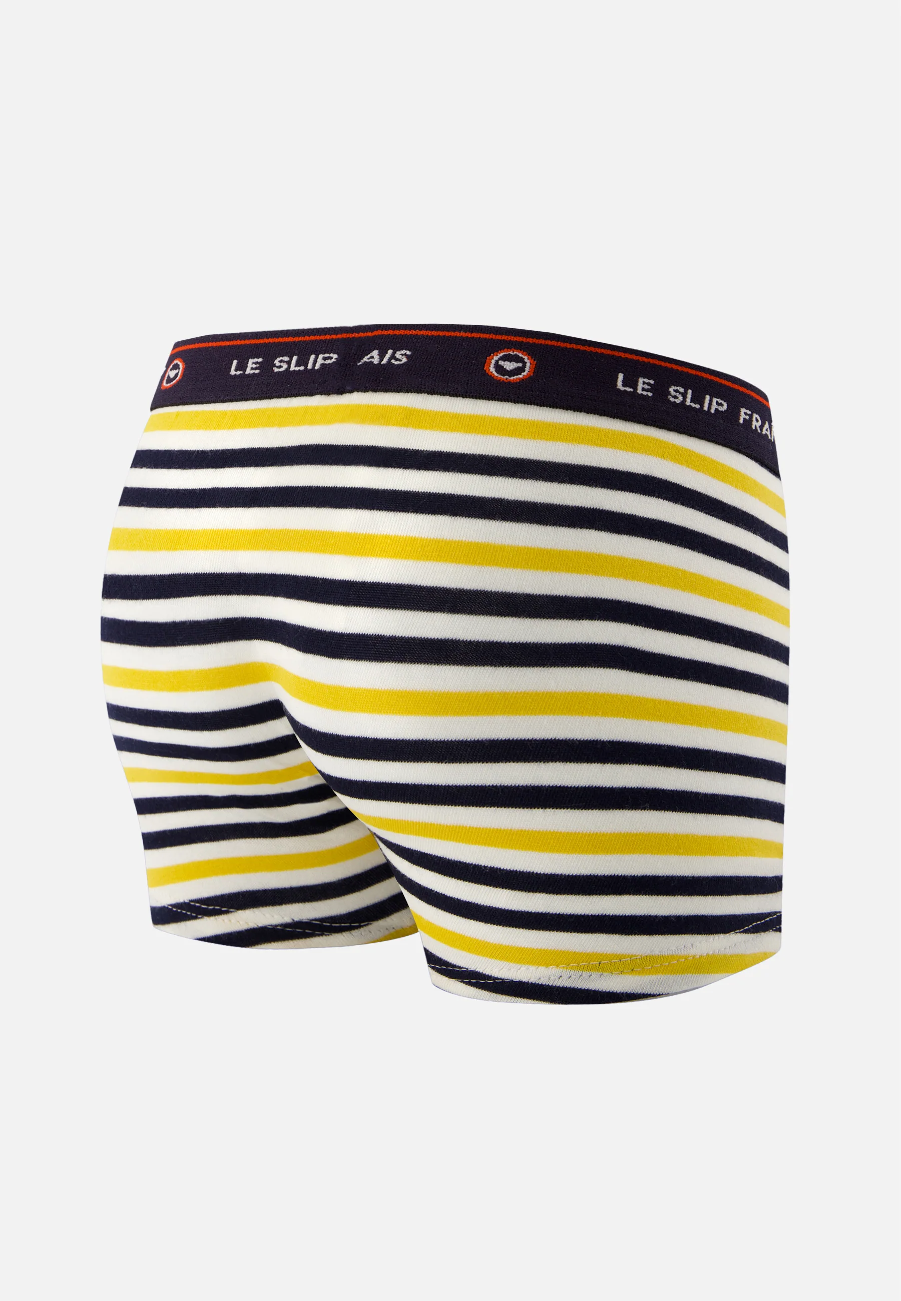 Boxer enfant à rayures jaunes en coton - Petit Joseph Rayures Jaune - Image 7