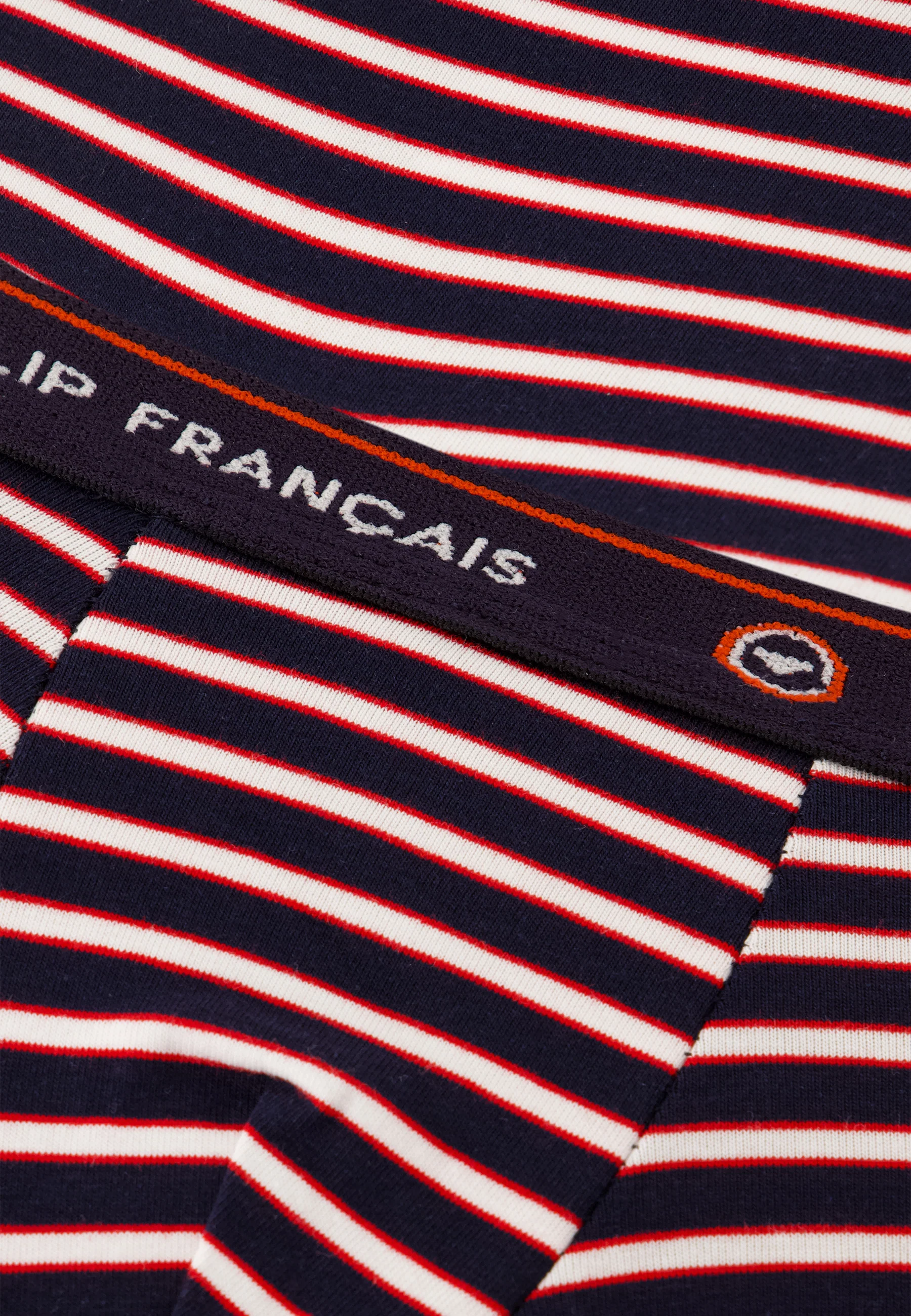 Boxer enfant à rayures tricolores en coton - Petit Joseph Rayure Tricolore - Image 6