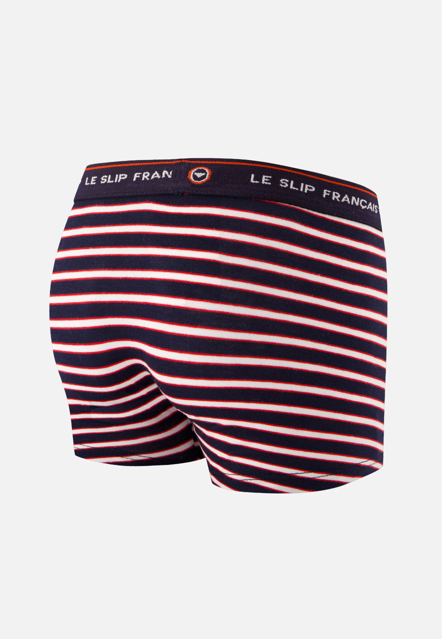 Boxer enfant à rayures tricolores en coton - Petit Joseph Rayure Tricolore - Image 7