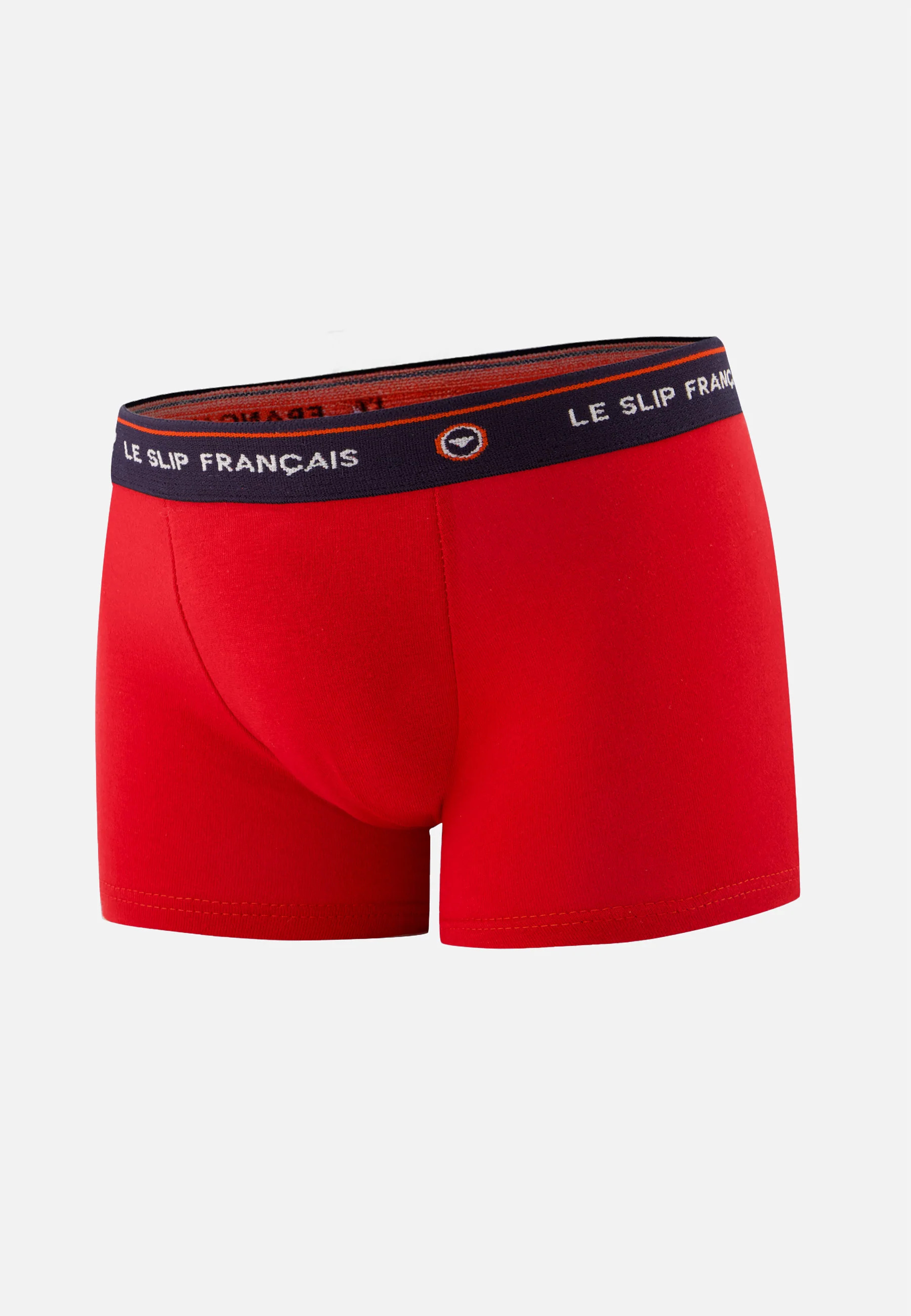 Boxer enfant rouge en coton - Petit Joseph Rouge Cerise - Image 2