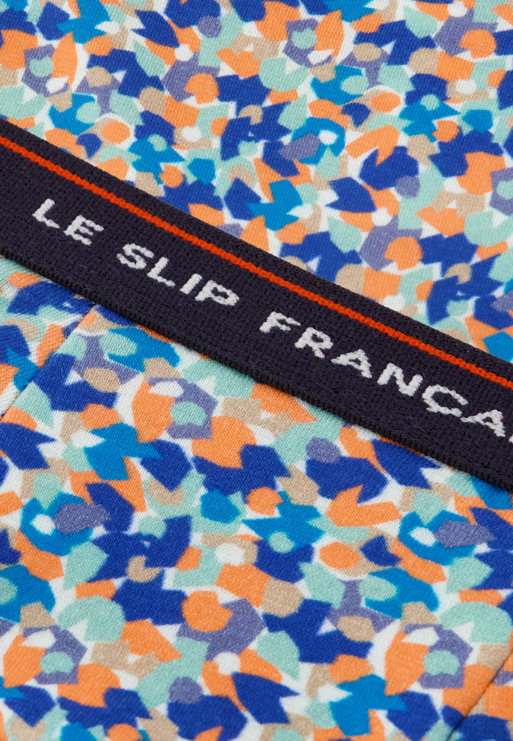 Boxer enfant bleu à motif confetti en coton - Petit Joseph Confetti Bleu Nautique - Image 8