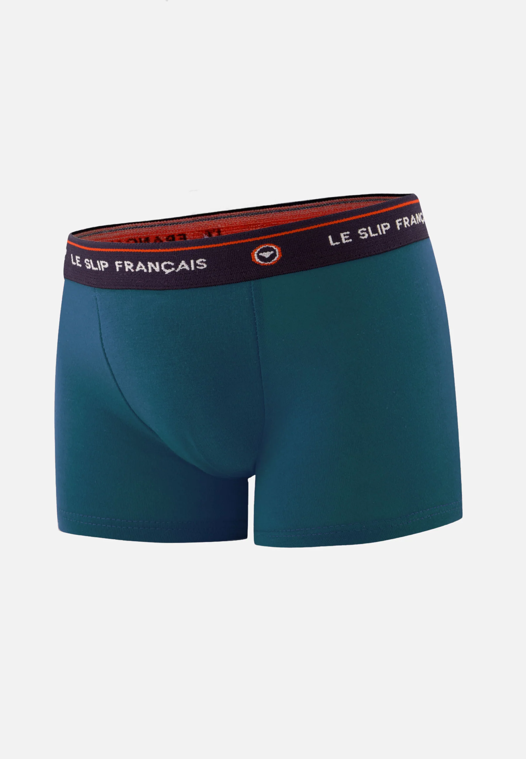 Boxer enfant bleu en coton - Petit Joseph Bleu Canard - Image 2