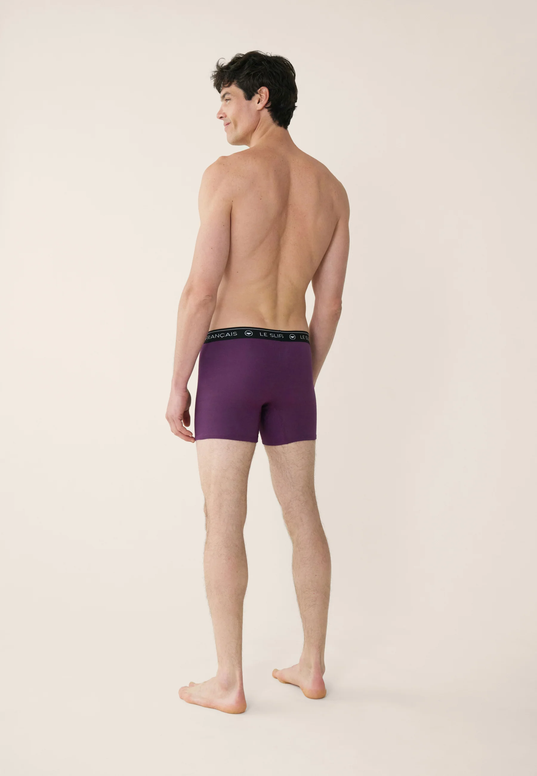 Boxer long prune en coton - Redoutable Long Prune - Image 3