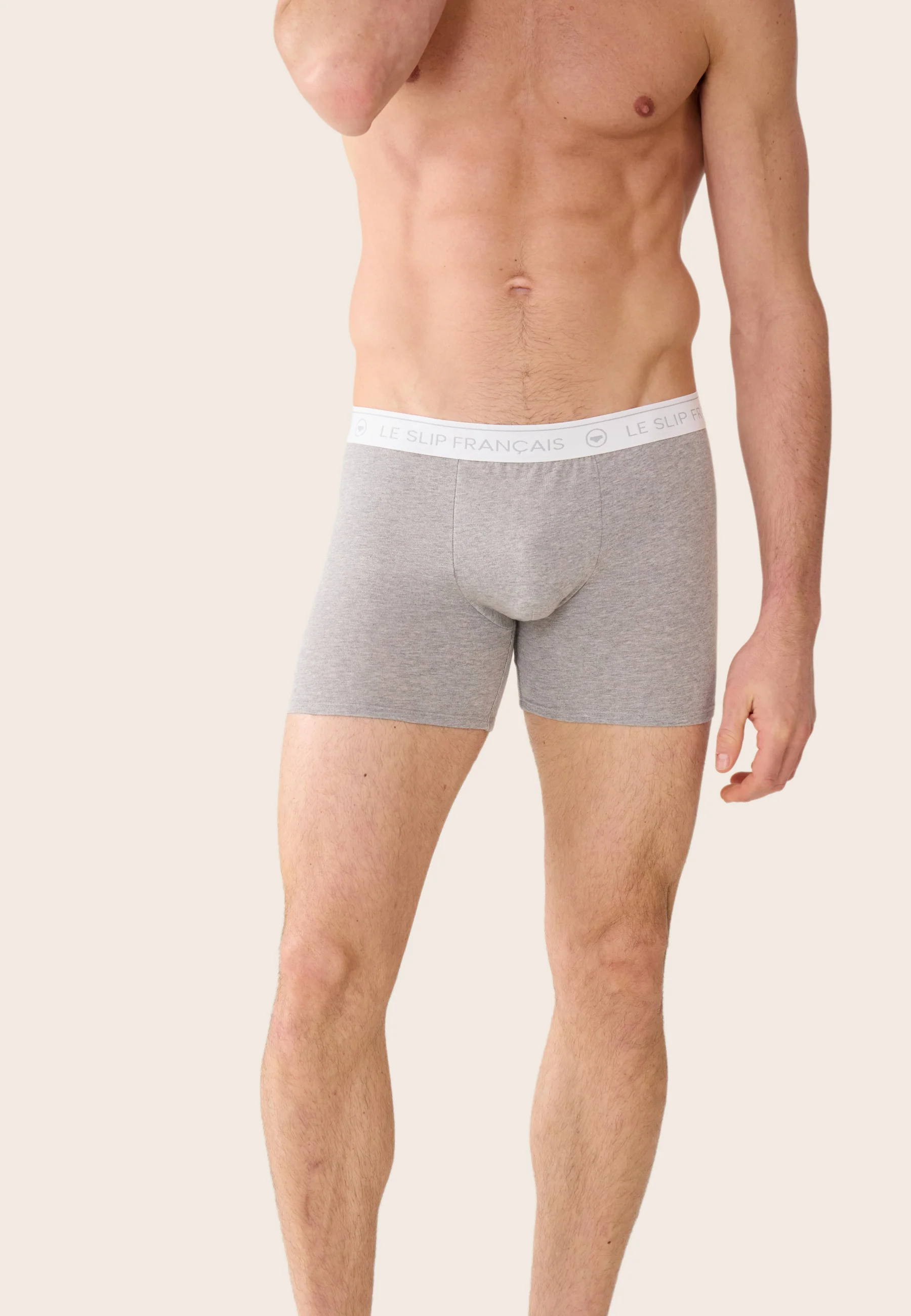 Boxer long gris en coton - Redoutable Long Gris Chine - Image 4