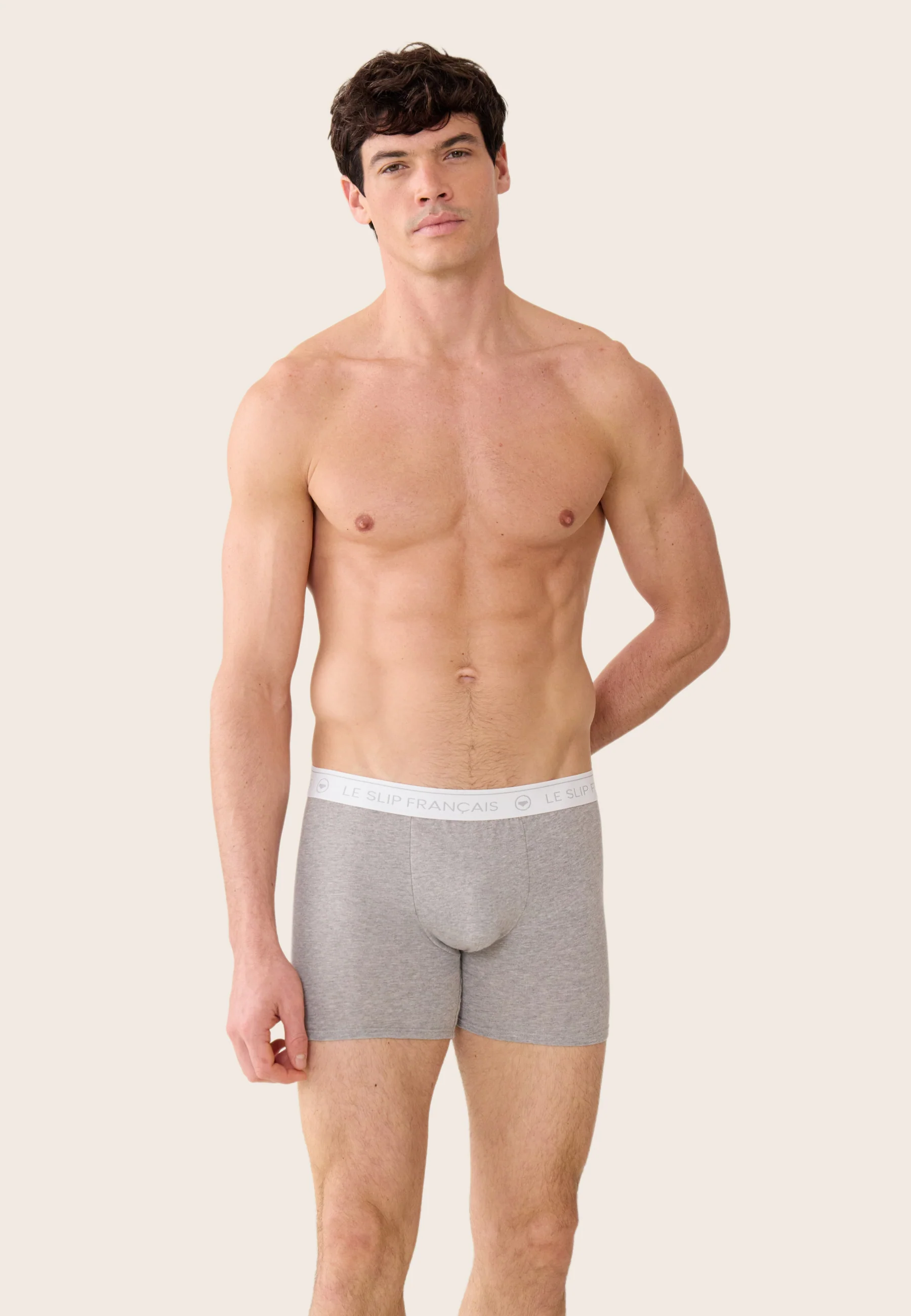 Boxer long gris en coton - Redoutable Long Gris Chine - Image 5