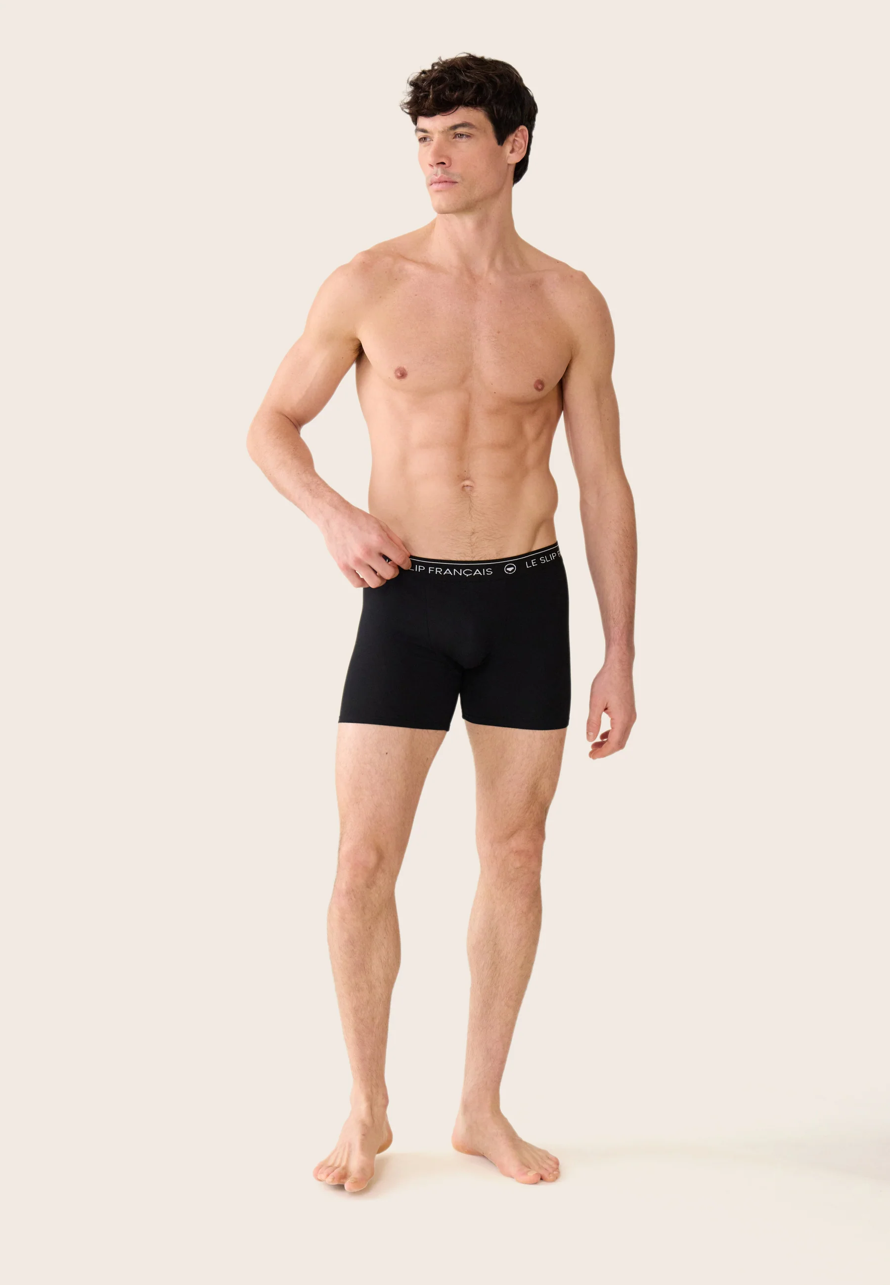 Boxer long noir en coton - Redoutable Long Noir - Image 5