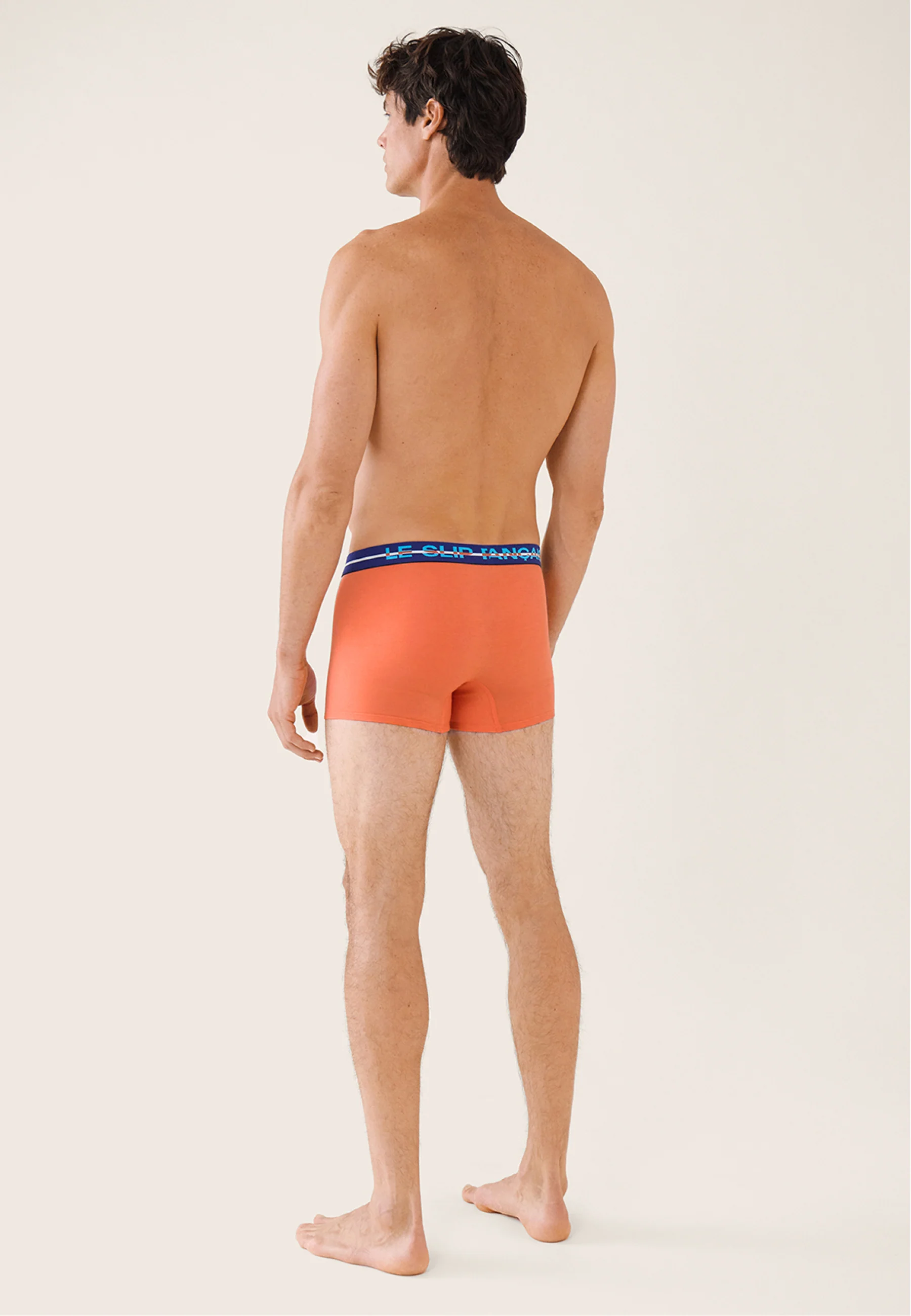 Boxer orange en coton - Redoutable Orange Corail - Image 3