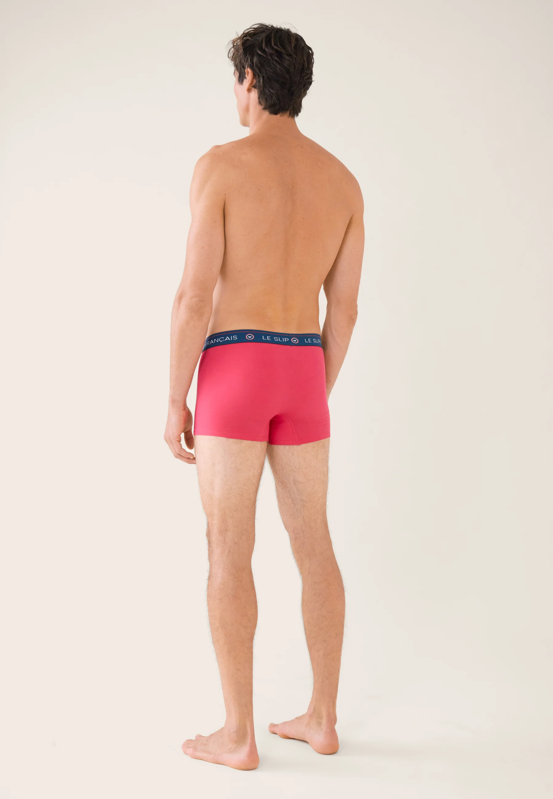 Boxer rose en coton - Redoutable Rose Cerise - Image 3