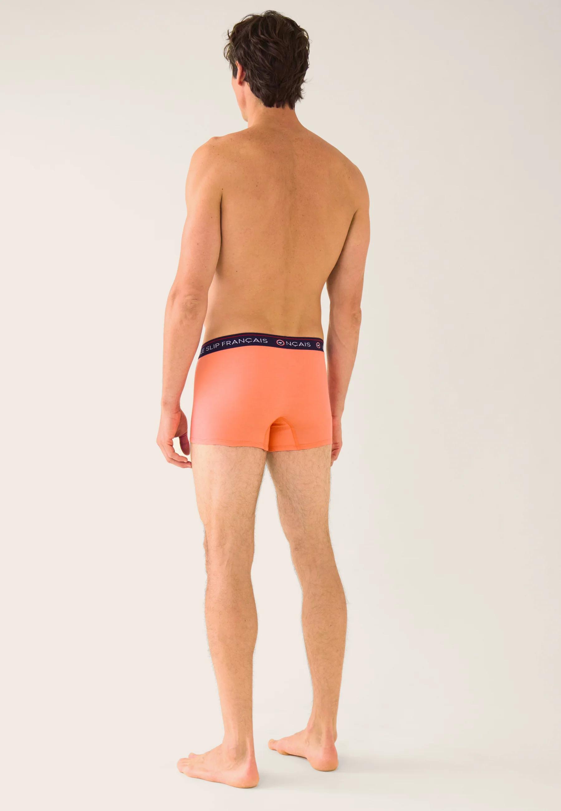 Boxer rose en coton - Redoutable Rose Pêche - Image 3
