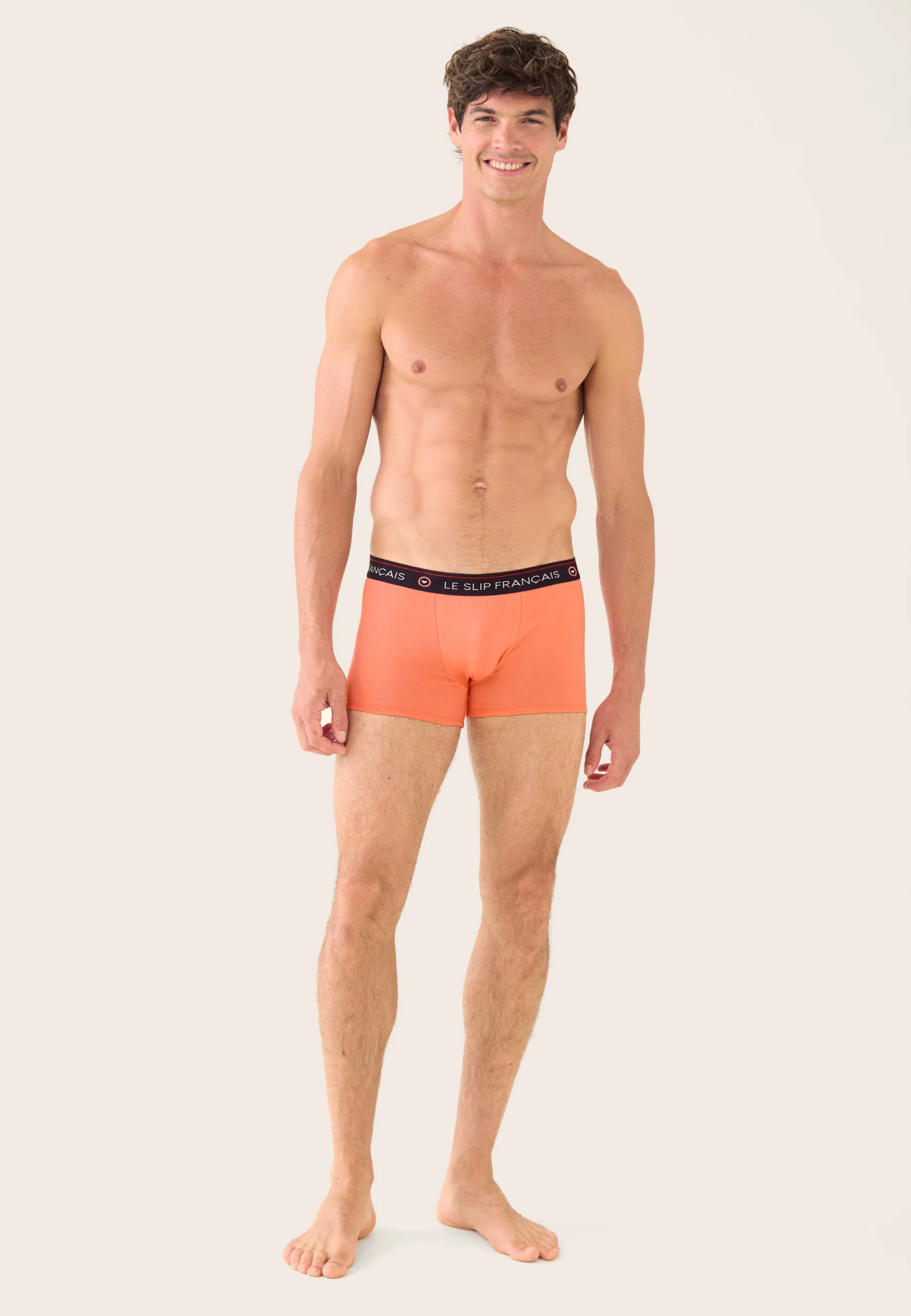 Boxer rose en coton - Redoutable Rose Pêche - Image 5