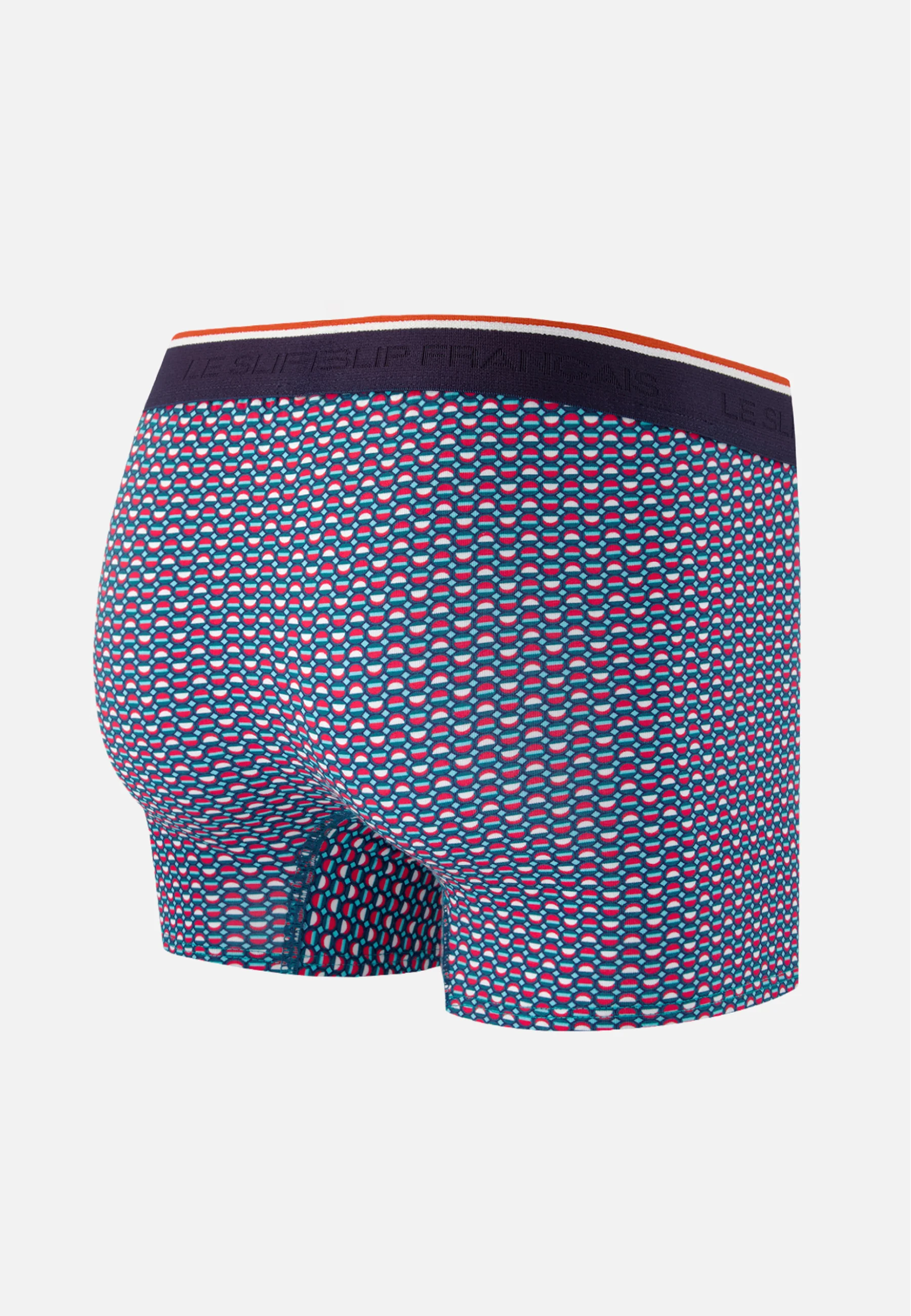 Boxer vert à motif cercle en coton - Marius Cercle Vert D'Eau - Image 6