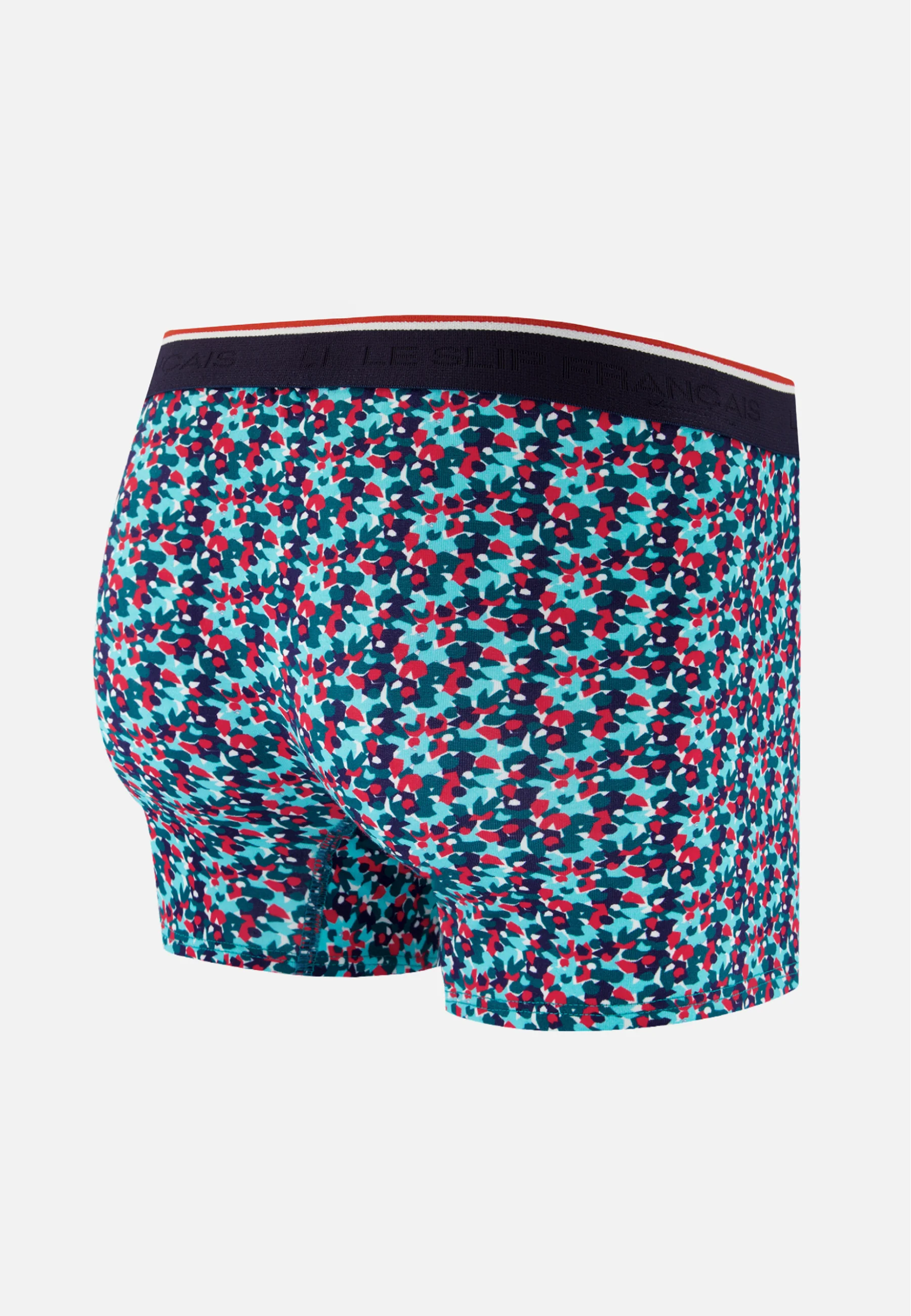 Boxer vert à motif confetti en coton - Marius Confetti Vert D'Eau - Image 6