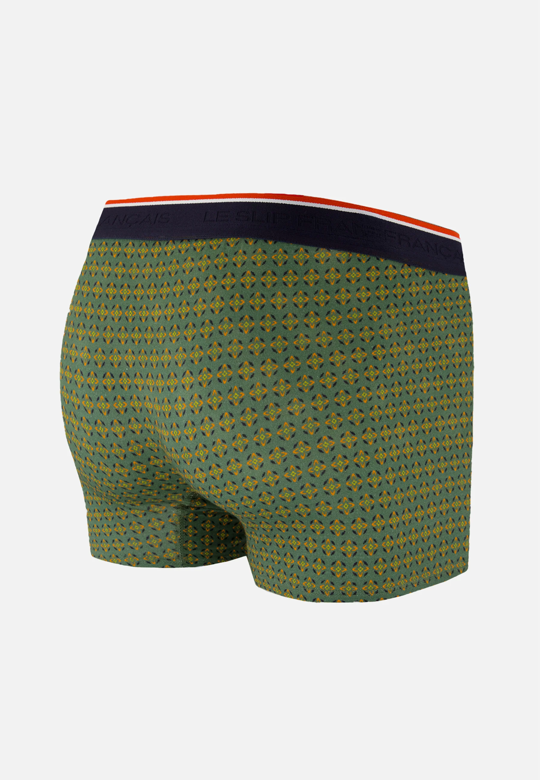 Boxer vert à motif ornement en coton - Marius Ornement Veronese - Image 6