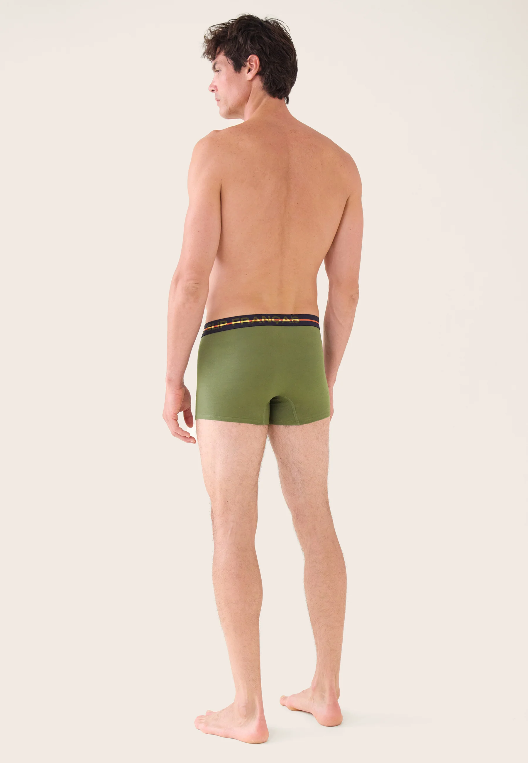 Boxer vert en coton - Redoutable Kaki Veronese - Image 3