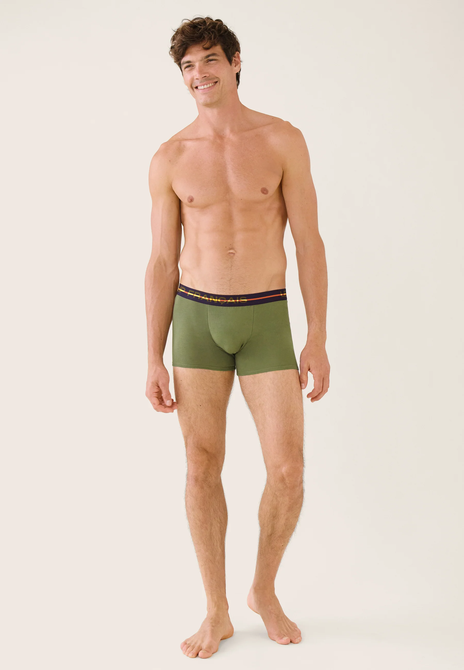Boxer vert en coton - Redoutable Kaki Veronese - Image 5