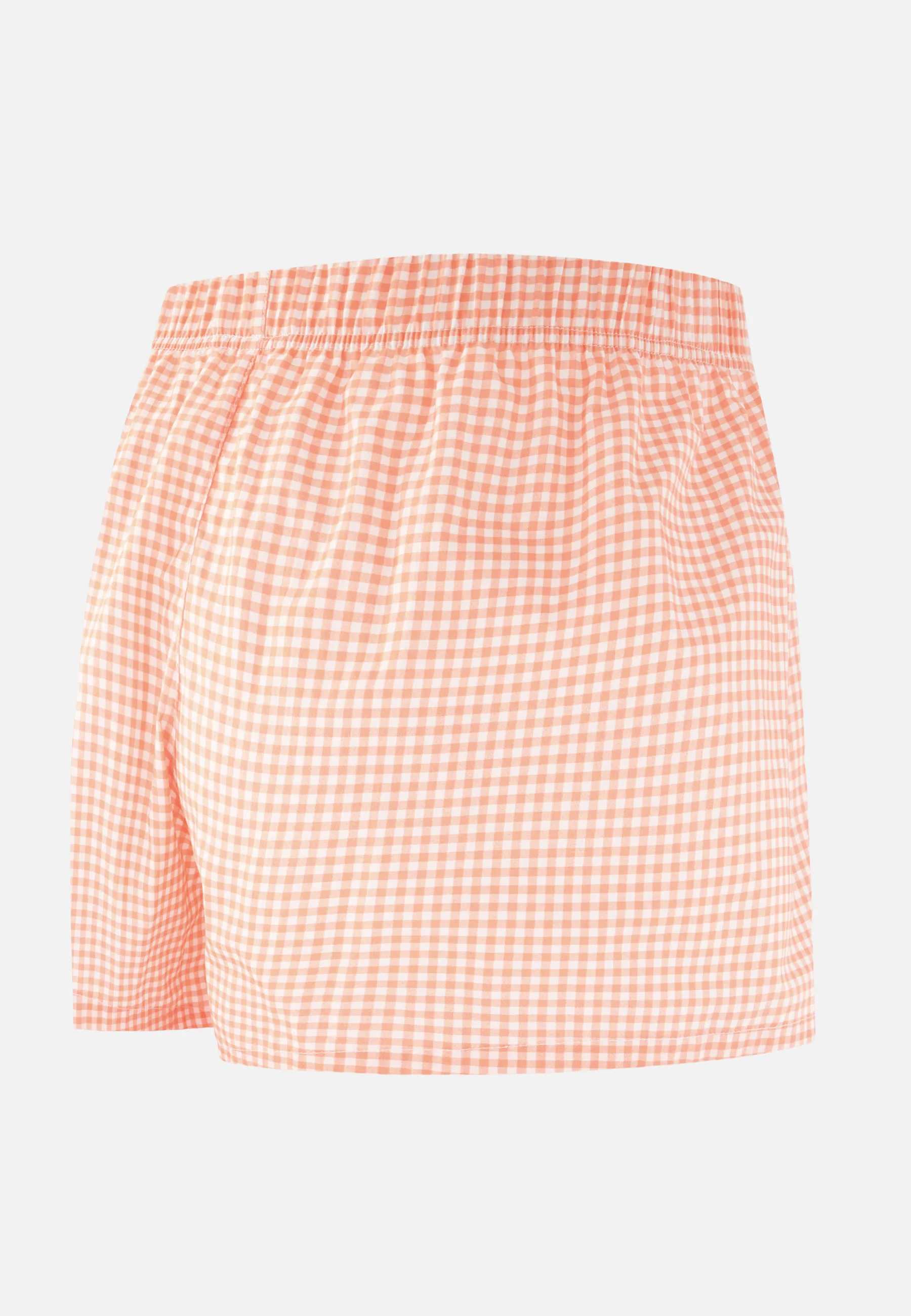 Caleçon à carreaux orange en coton - Jacques Vichy Orange Corail - Image 7