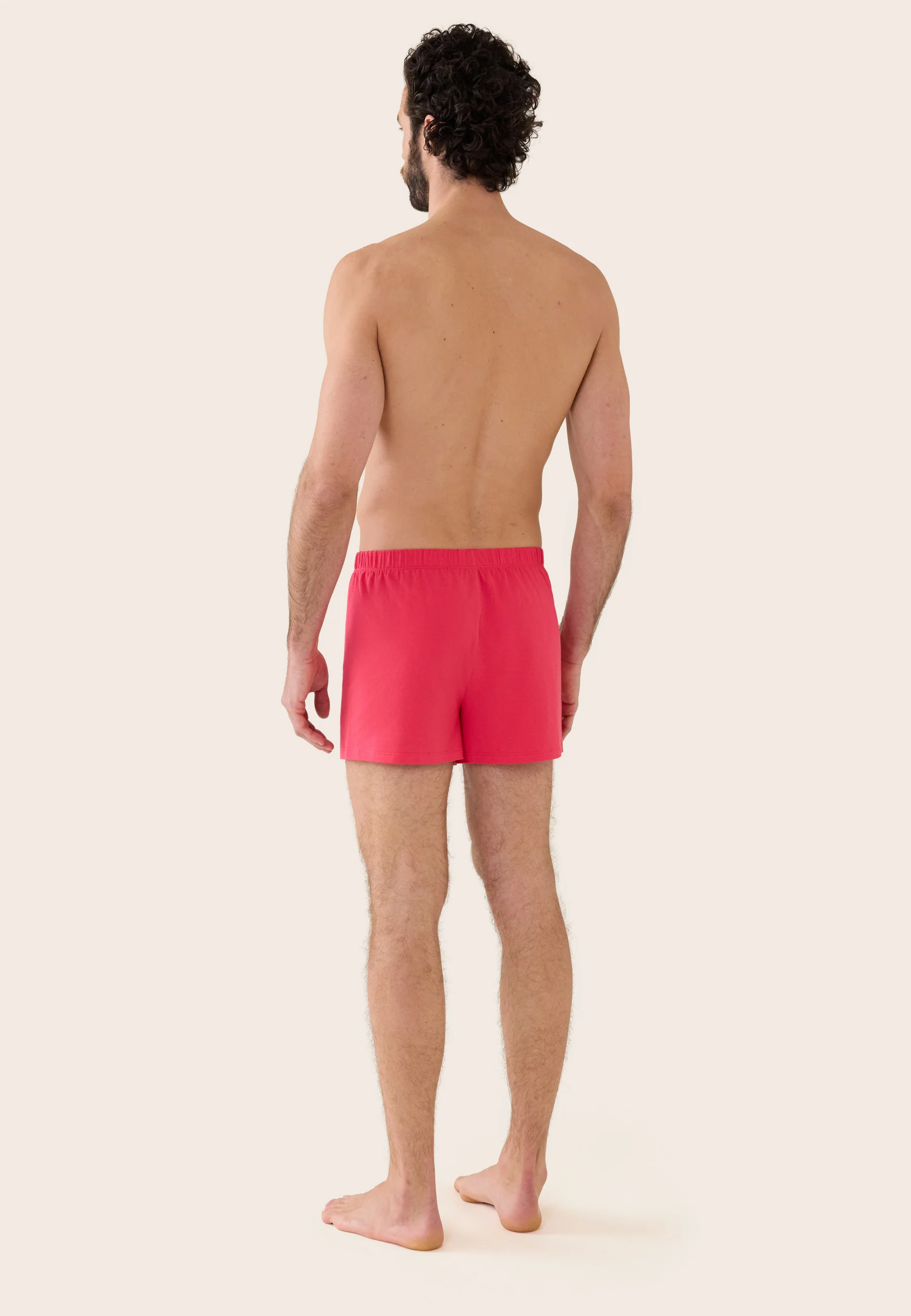 Caleçon rose en jersey de coton - Fredo Rose Cerise - Image 3