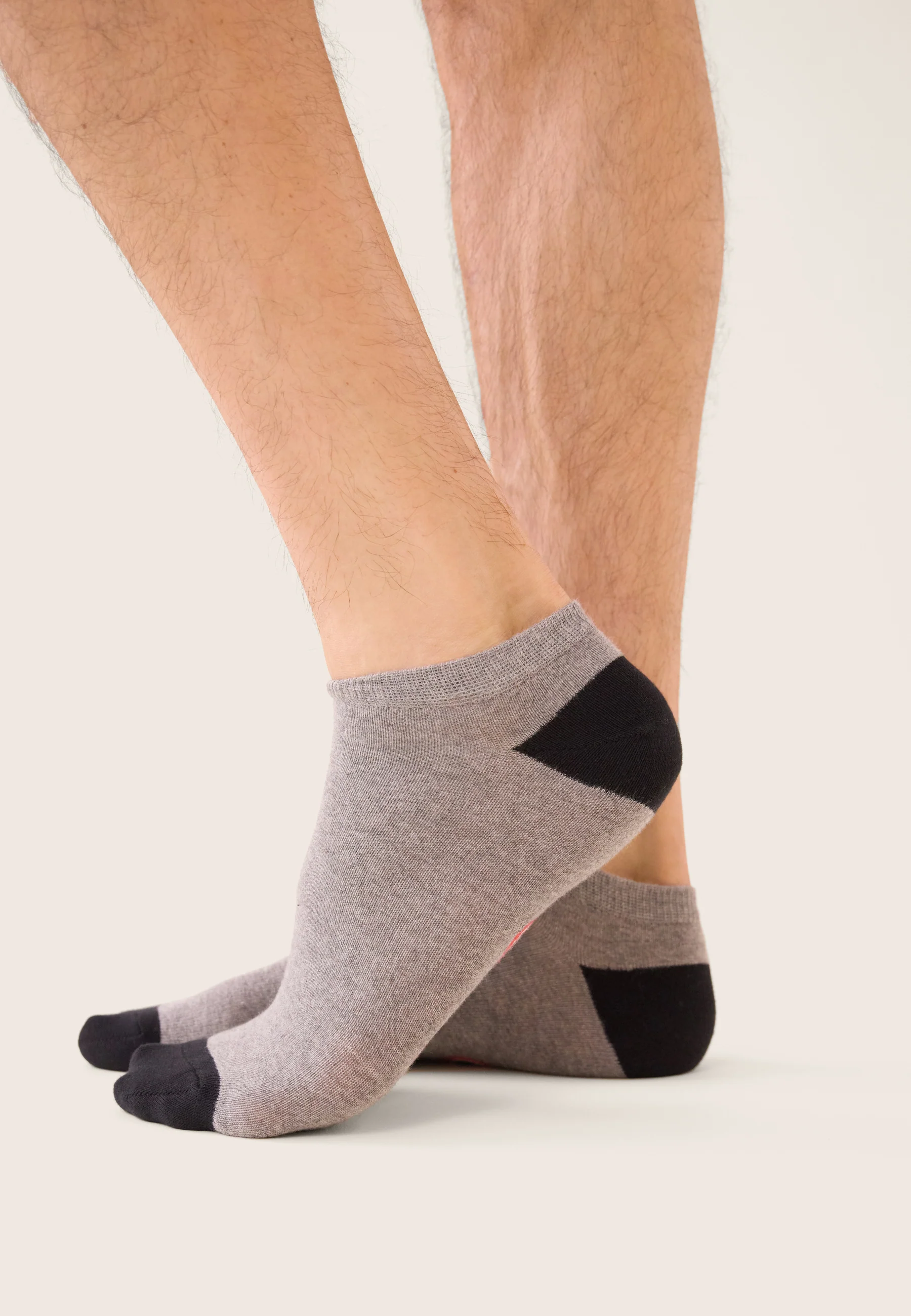 Chaussettes basses gris et noires - Tonnerre Gris Anthracite Noir - Image 2