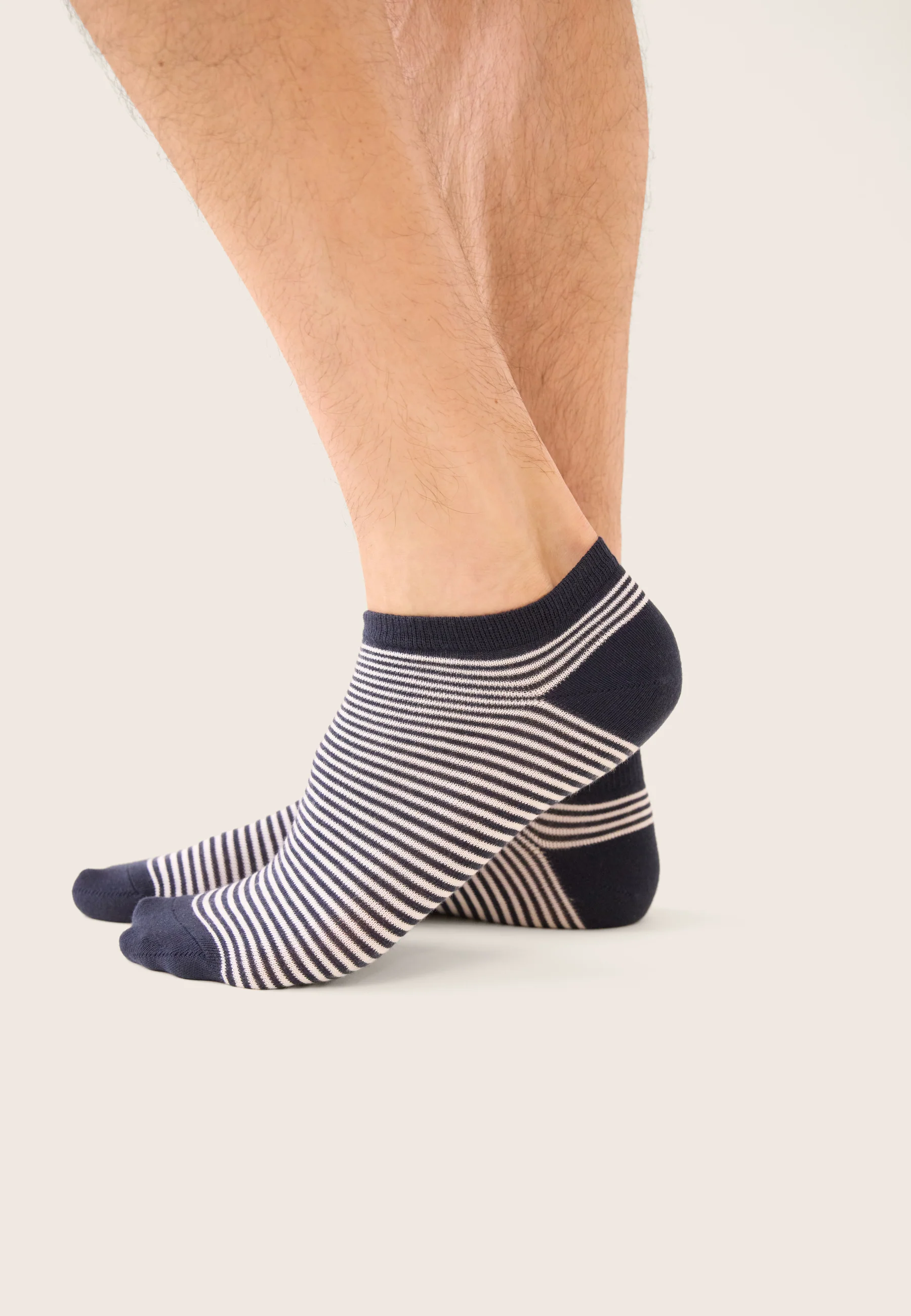 Chaussettes basses marinière bleu marine - Tonnerre Mariniere Marine - Image 2