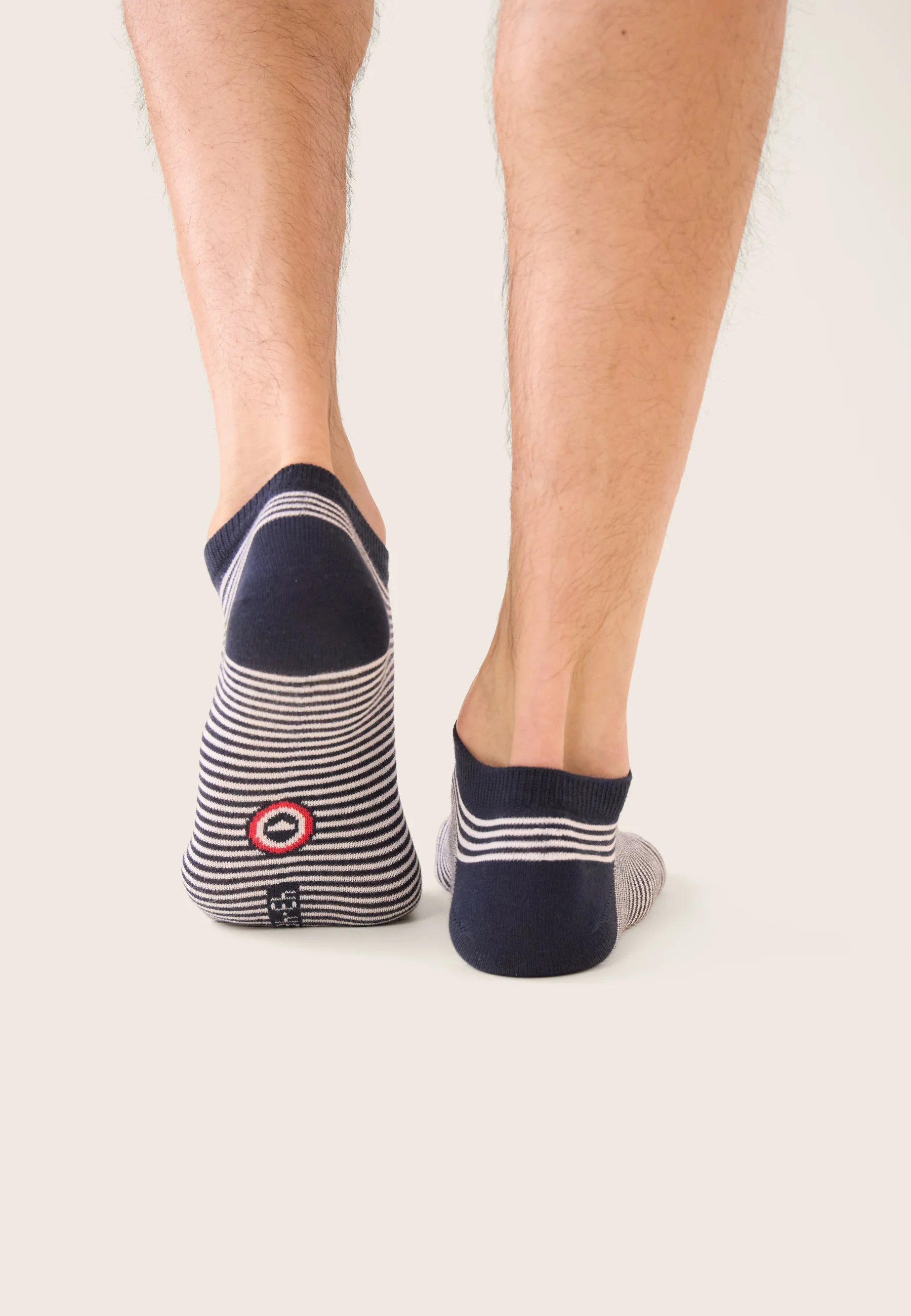 Chaussettes basses marinière bleu marine - Tonnerre Mariniere Marine - Image 3