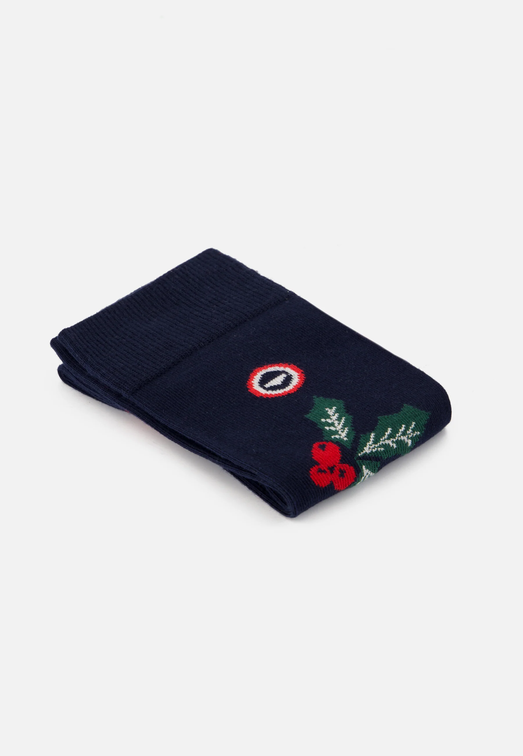 Chaussettes mi-hautes bleu marine houx fantaisie - Lucas Houx Marine - Image 3