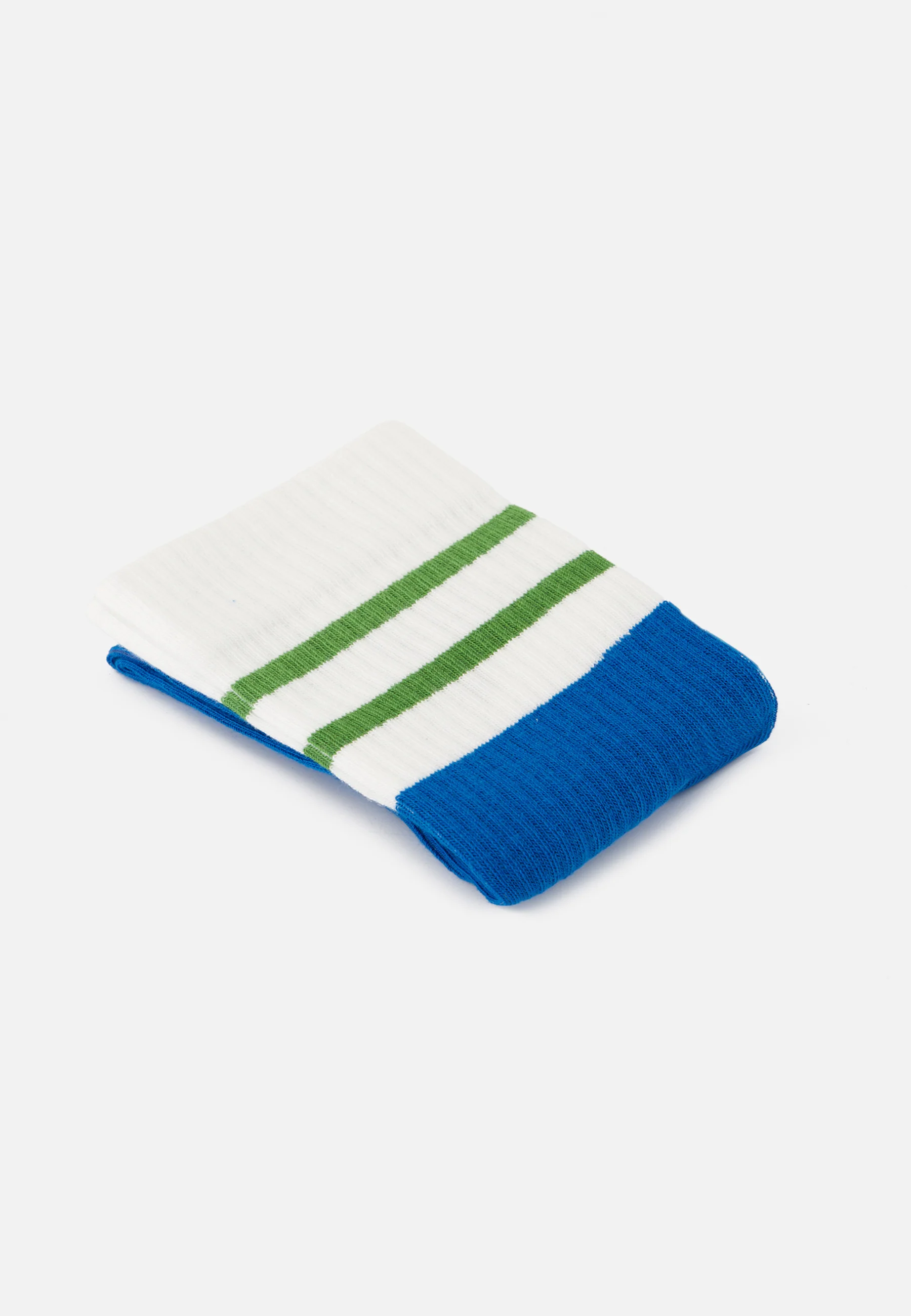 Chaussettes de sport mi-hautes rayées turquoise et vert menthe - Wilfried Rayures Bleu Turquoise Mint Green - Image 4
