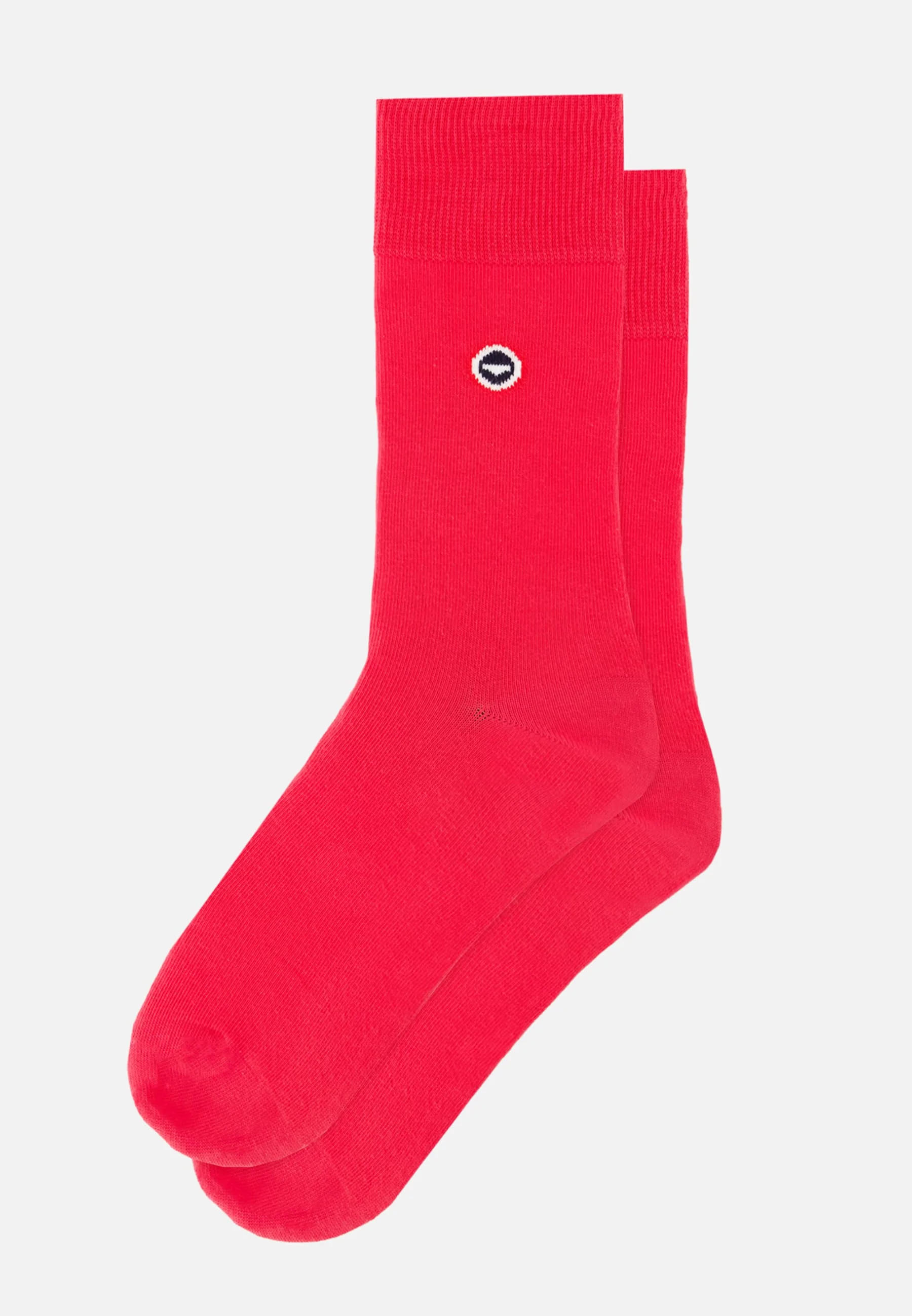 Chaussettes mi-hautes unies rose - Robuste Rose Cerise
