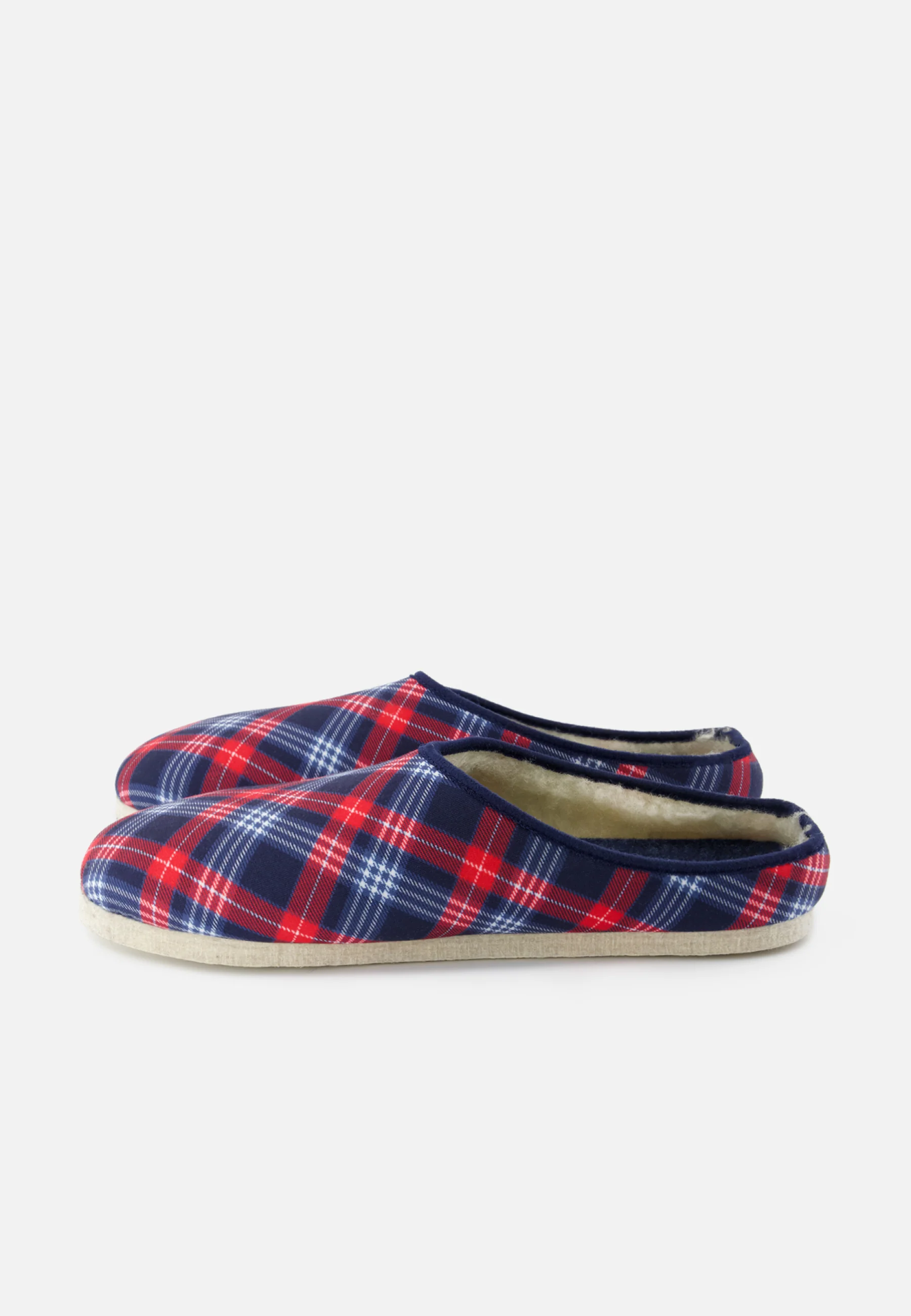 Chaussons d'intérieur en laine - Claudio Tartan - Image 2