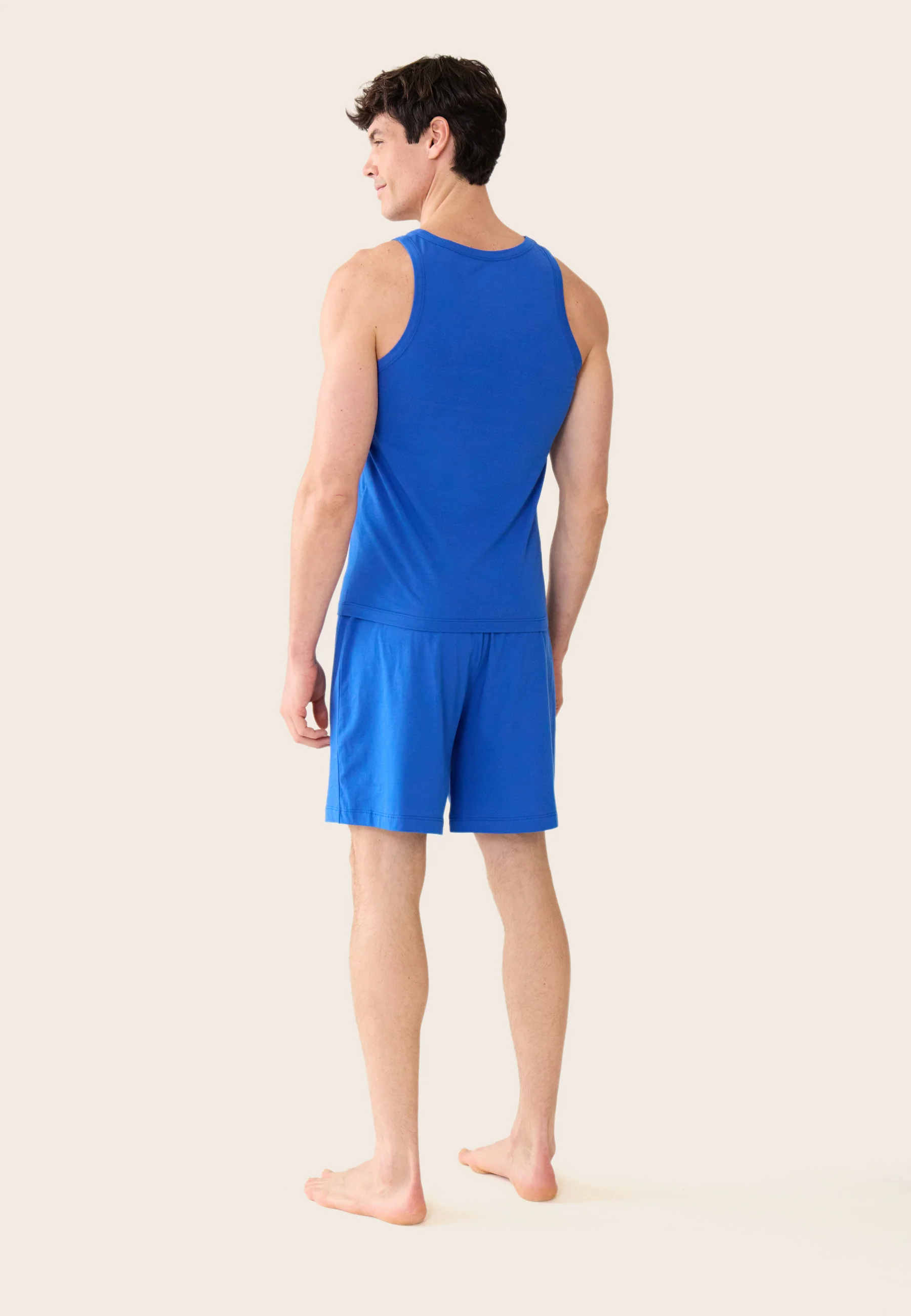 Débardeur homme bleu en coton - Fulminant Bleu Nautique - Image 4