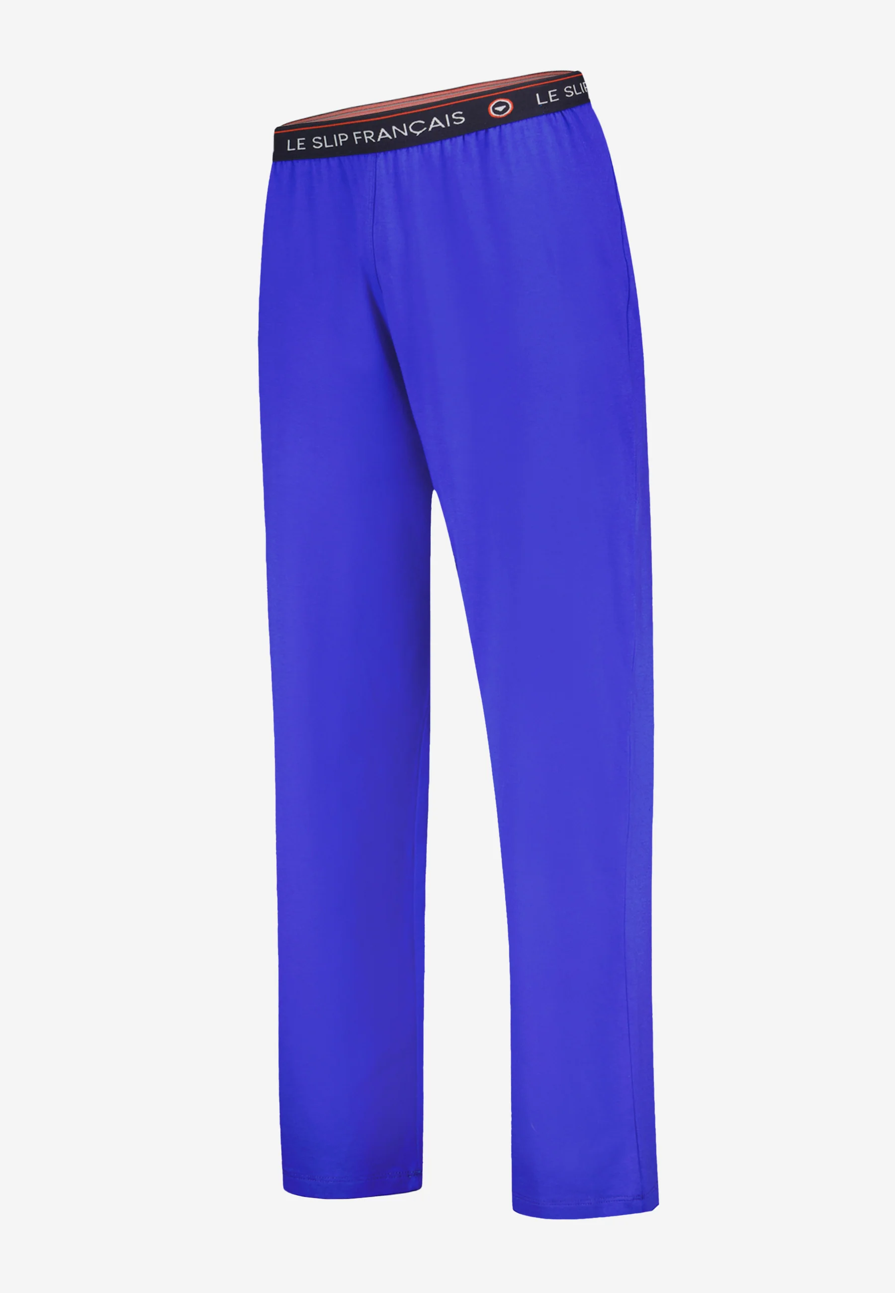 Bas de pyjama long homme bleu en coton - Indomptable Bleu Eblouissant - Image 5