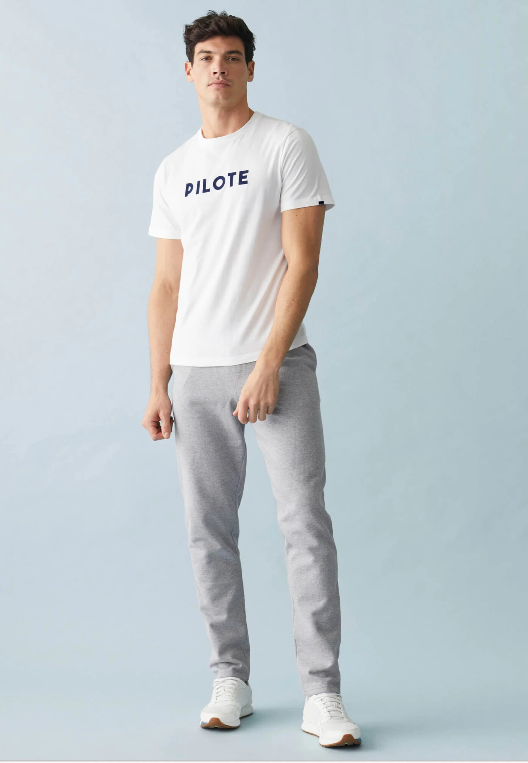 T-shirt col rond en coton - Jean-F Blanc - Image 3