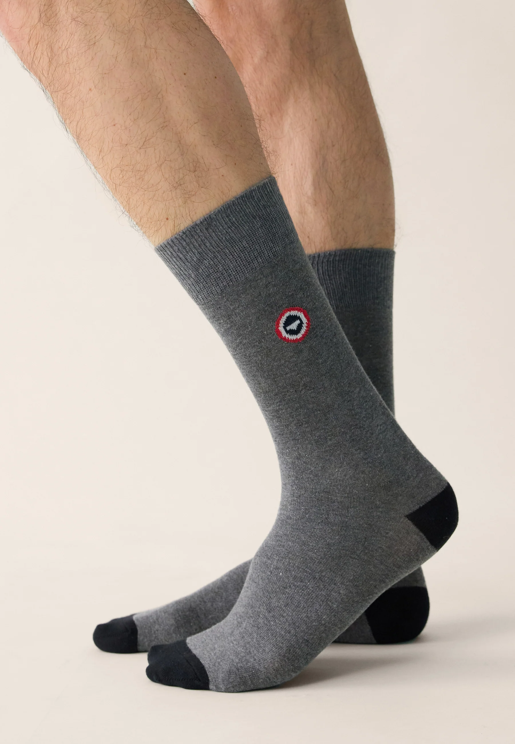 Lot de 10 chaussettes mi-hautes en coton - Chaussettes Marinière, Bleu Nautique, Orange, Vert Azur, Marine, Blanc, Marine Rayures Blanches, Acier, Gris Anthracite et Gris Clair - Image 6