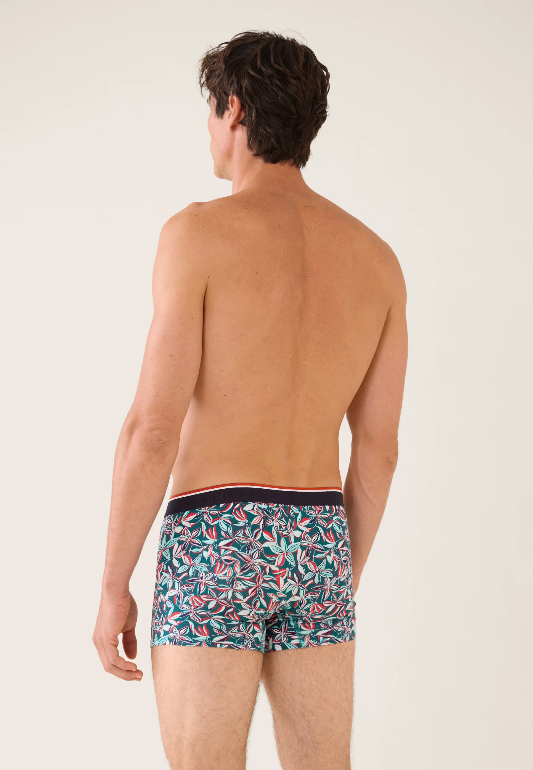 Lot de 2 boxers en coton - Boxers Marine Jasmin Bleu Canard - Image 6