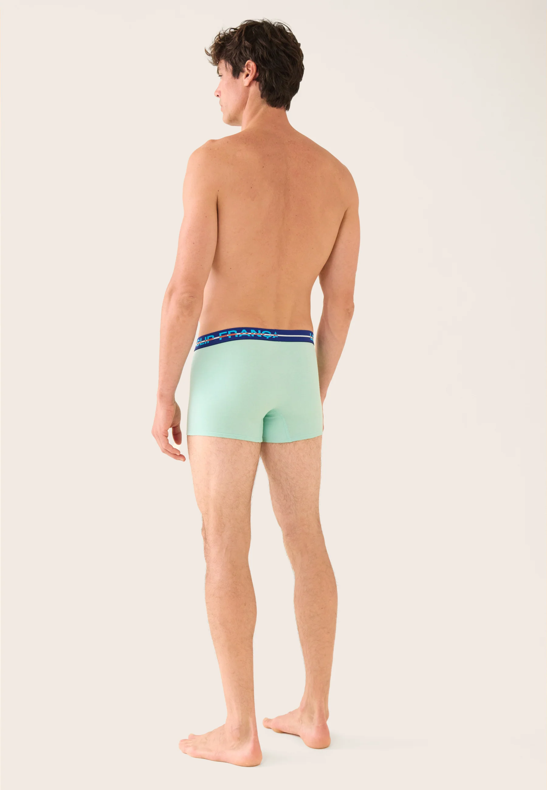 Lot de 2 boxers en coton - Boxers Vert Azur Confetti Bleu Nautique - Image 5