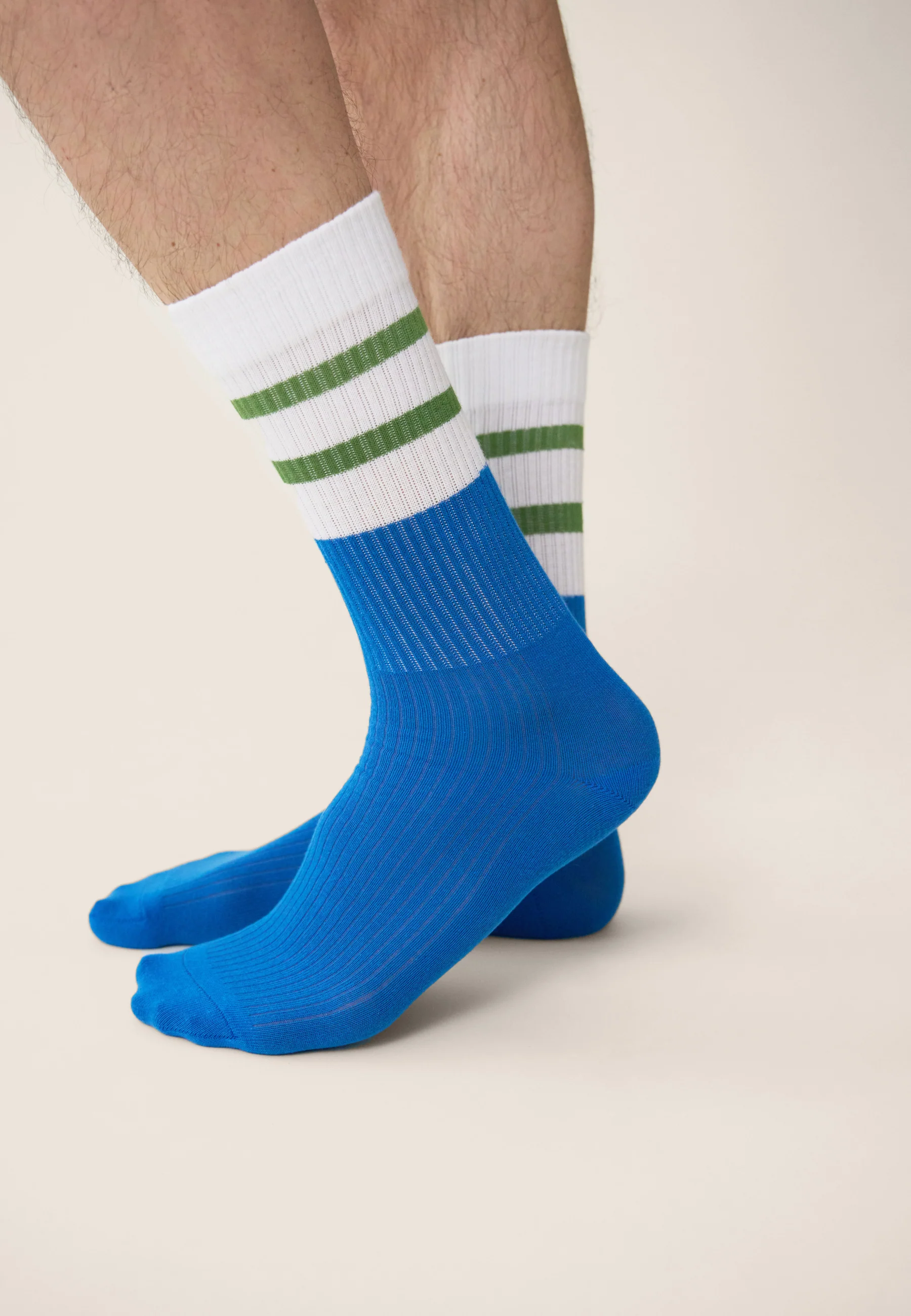 Lot de 2 chaussettes mi-hautes en coton - Chaussettes Mint Bloc Mint Ligne - Image 3