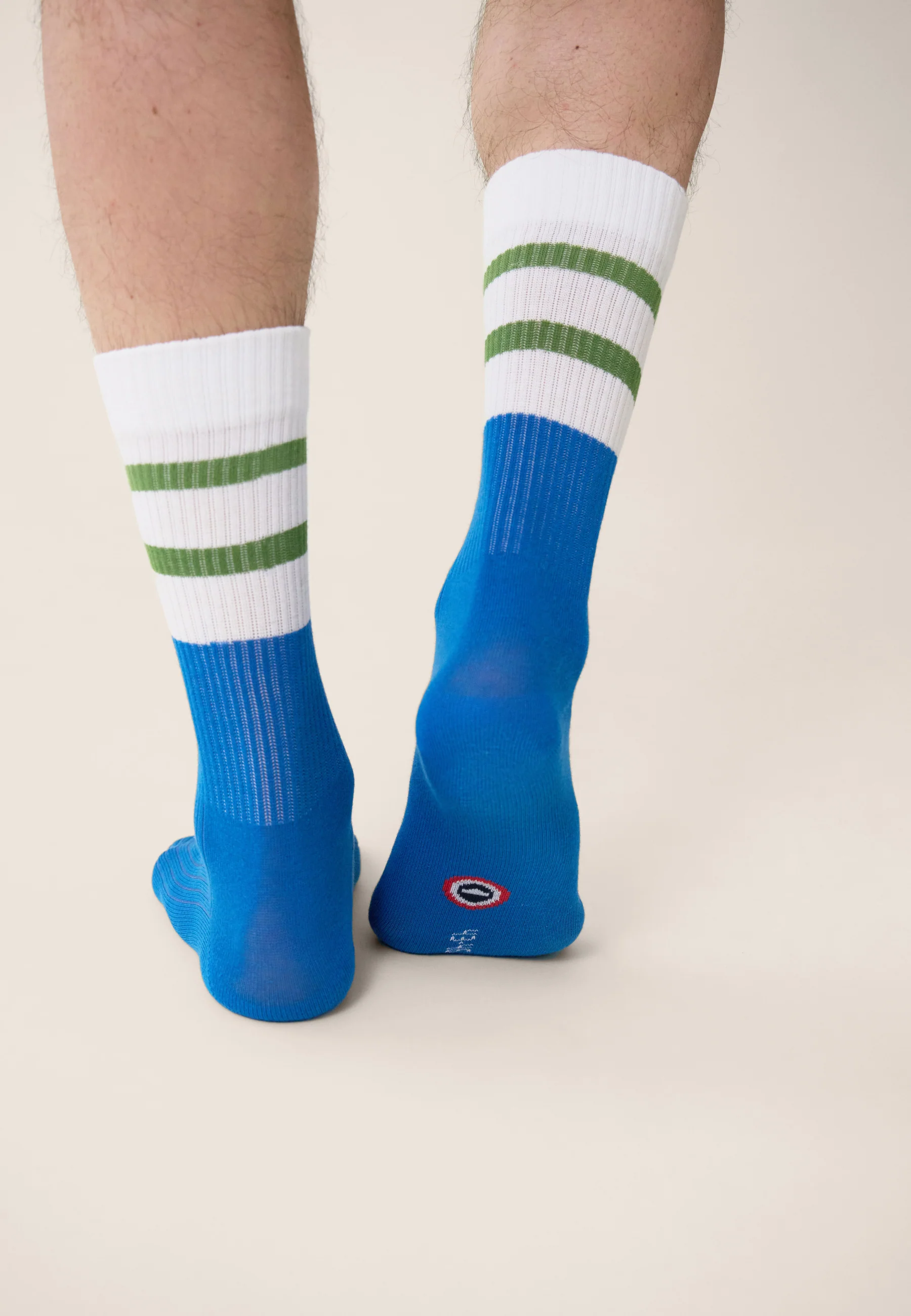Lot de 2 chaussettes mi-hautes en coton - Chaussettes Mint Bloc Mint Ligne - Image 5