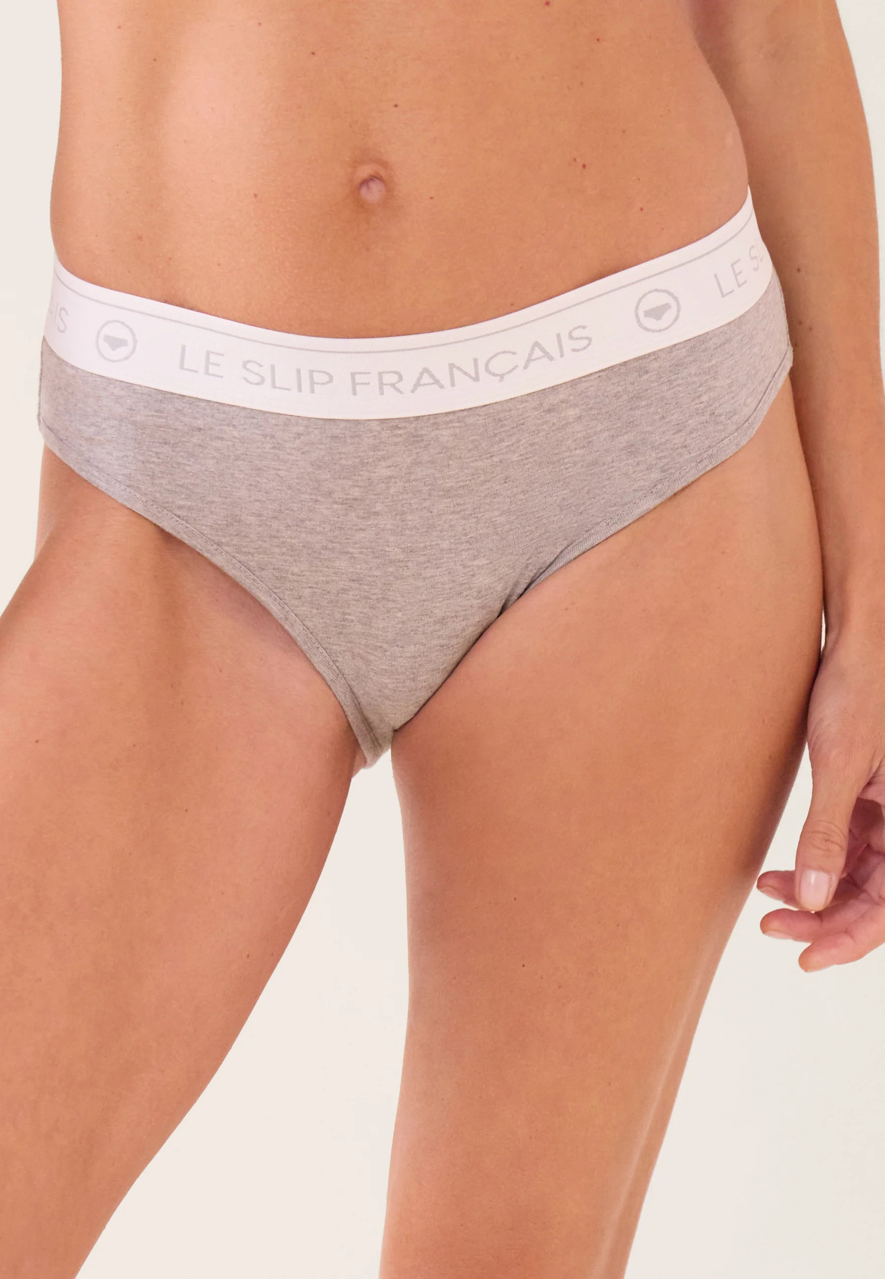 Lot de 2 culottes en coton - Culottes Rieuse Noir Gris Chiné - Image 5